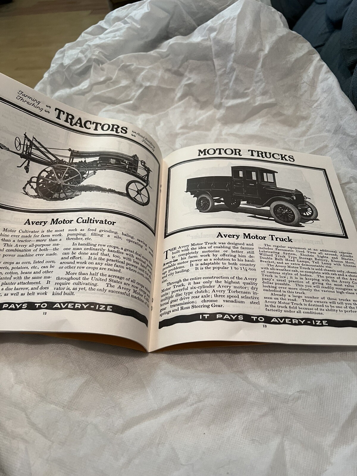 THE 1923 AVERY COMPANY AVERY LINE CATALOG VINTAGE ORIGINAL PRINT