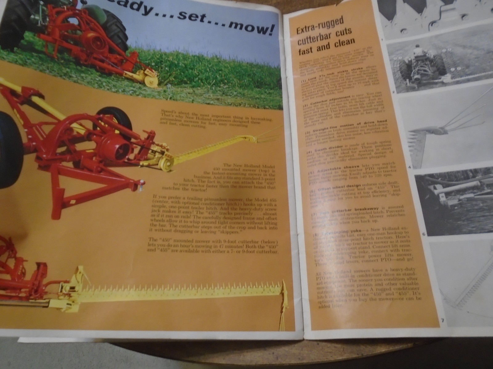 Vintage 1968 Sperry Rand New Holland Farmers Choice Baler Sales Brochure Mowers