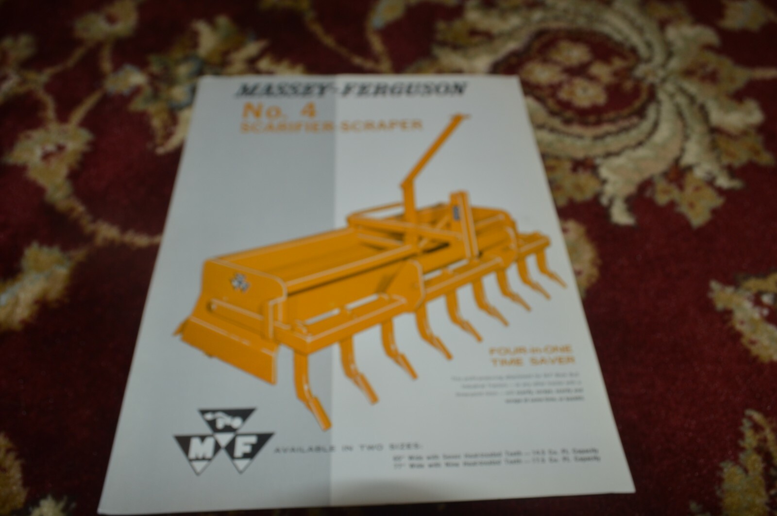 Massey Ferguson No. 4 Scarifier Scraper Brochure FCCA