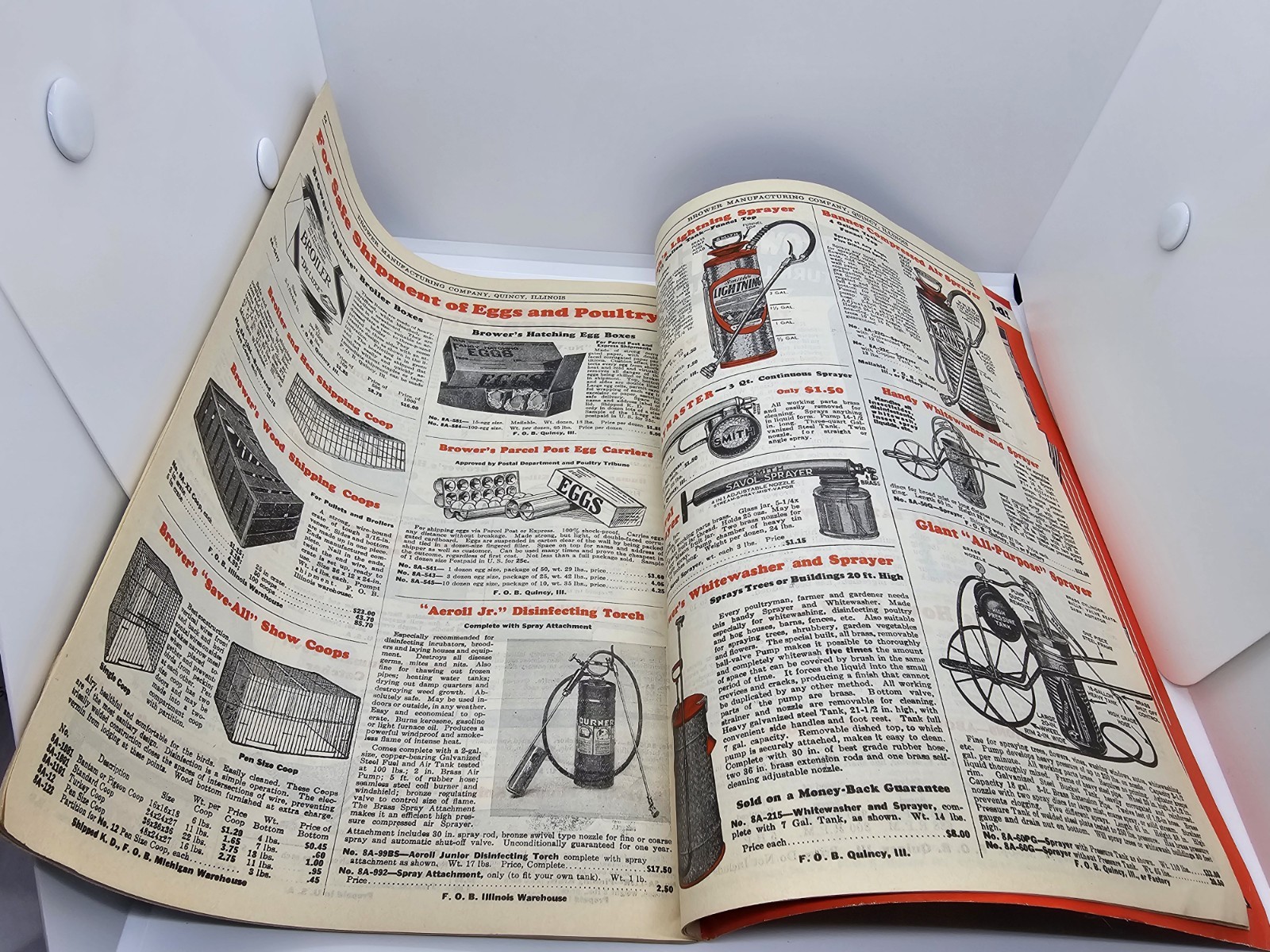 1938 BROWER MANUFACTURING CATALOG No. 48 Poultry Supplies Equipment Ranching USA