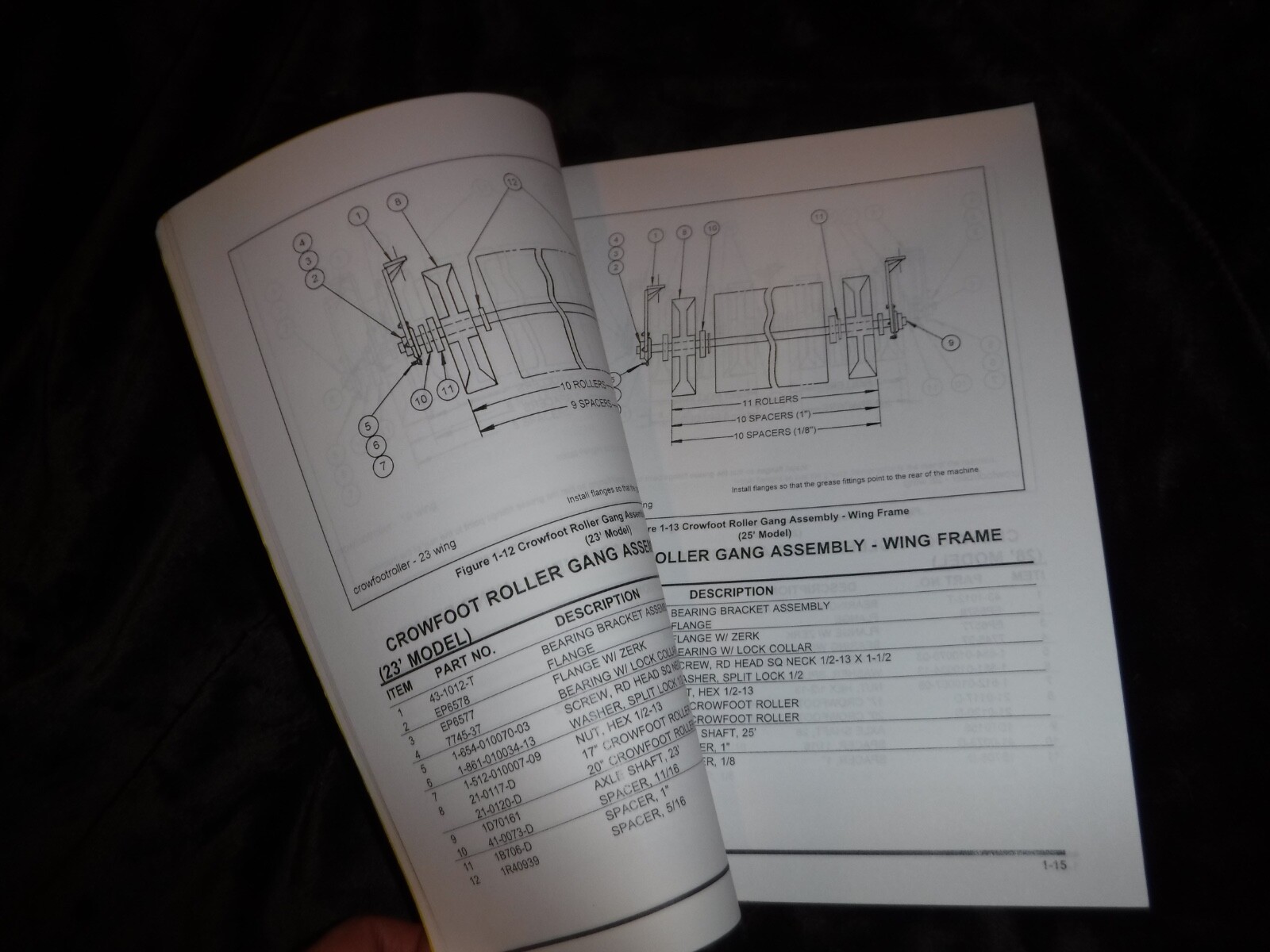 LANDOLL MODEL 3130 SERIES WING PACKER PARTS LIST BOOK