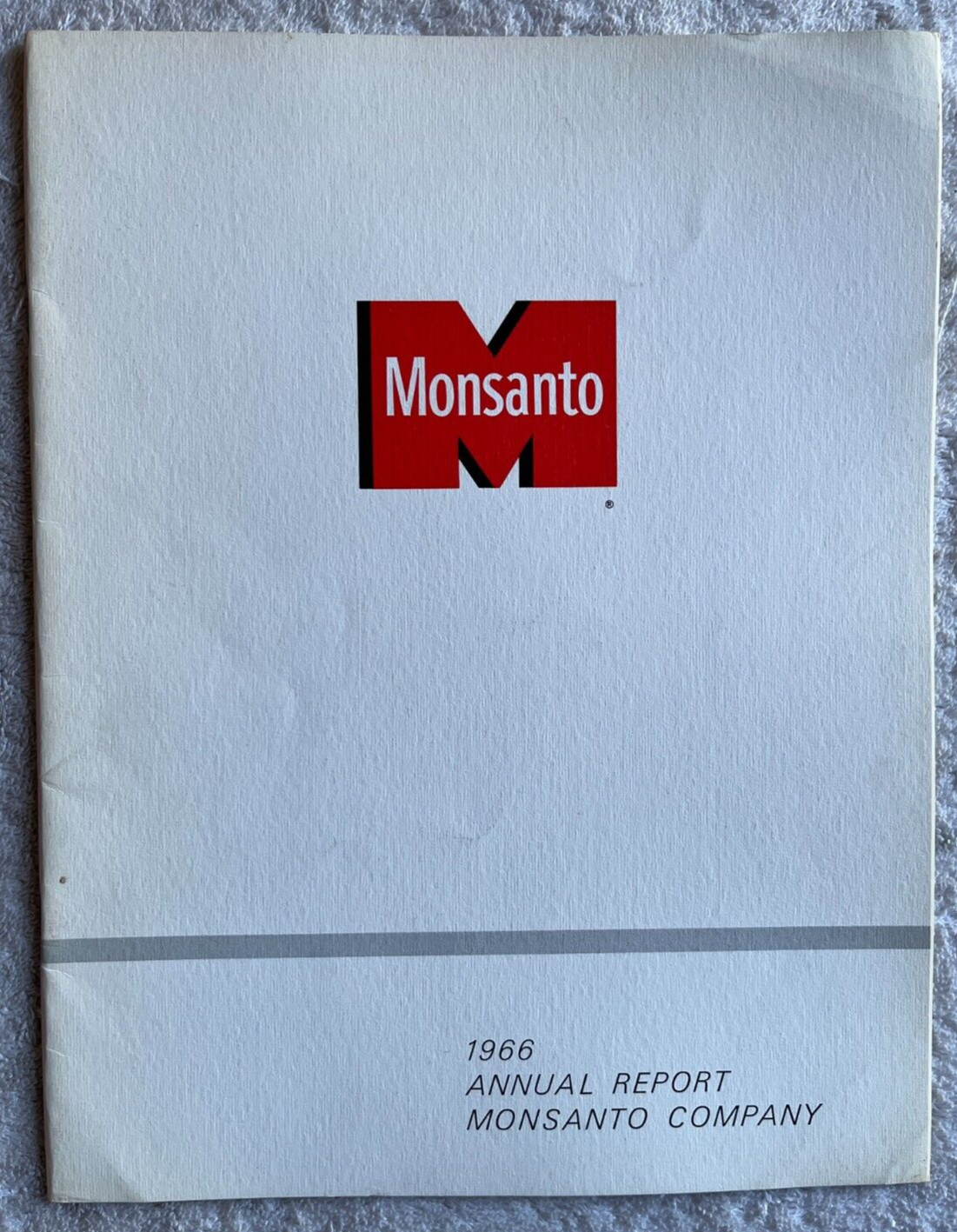 Monsanto Company 1966 Annual Report booklet agriculture biotechnology vintage