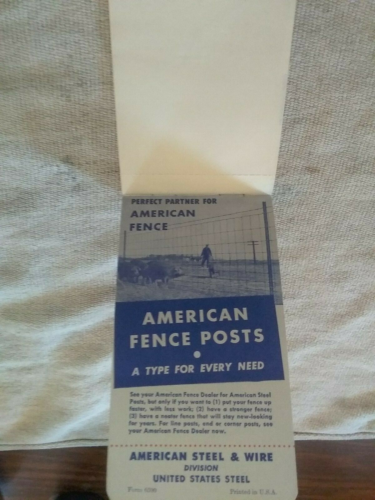 Mediapolis Iowa Memorandum Address Book American Fence