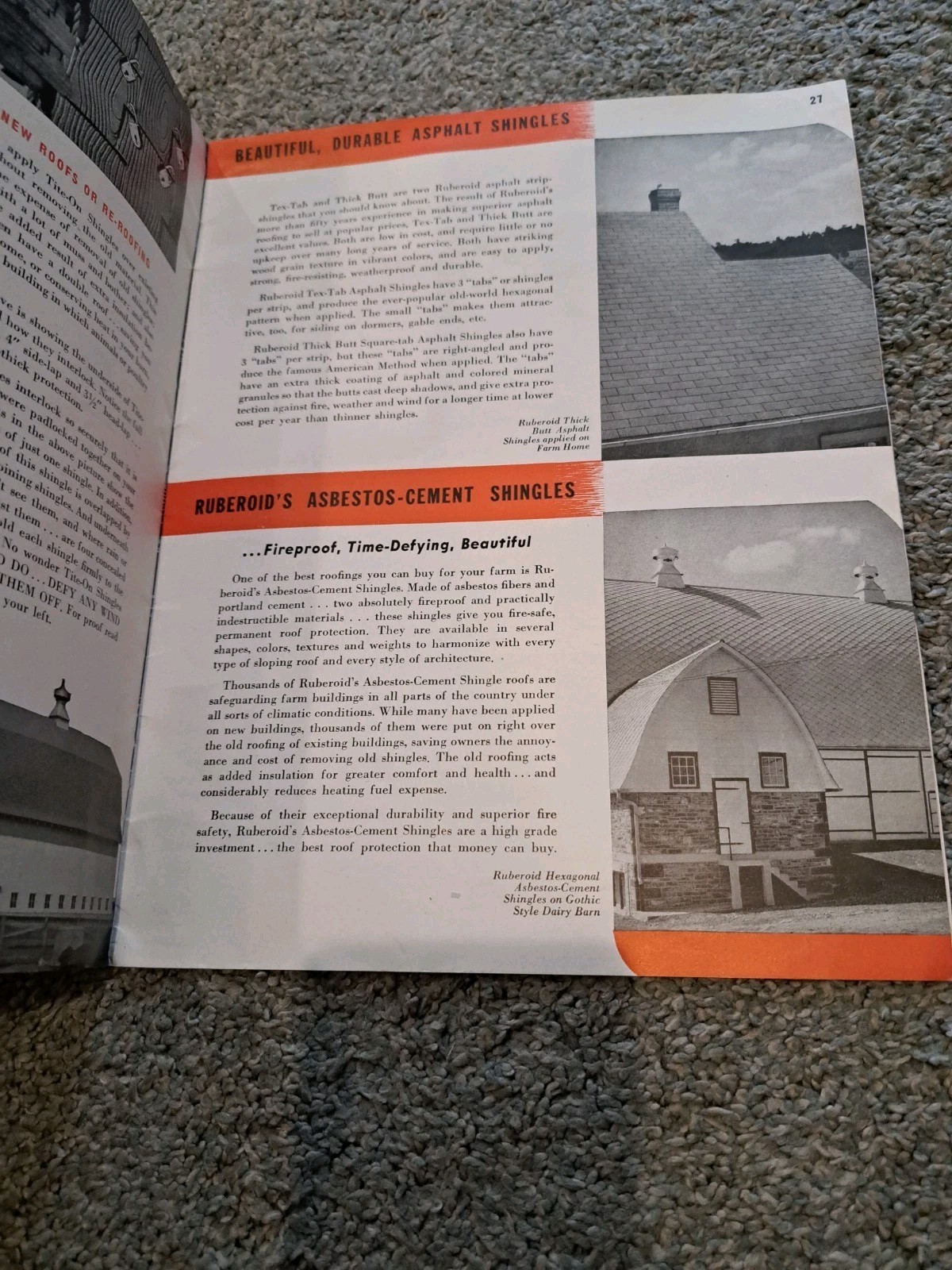Profitable Farm Buildings Ruberoid Company 1944 Barns Roofs