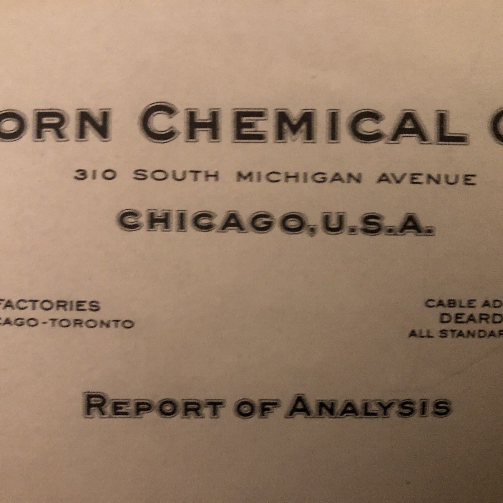 1930s? DEARBORN CHEMICAL Letter / Letterhead ~ Duplicate ~ BLUE SEAL ~AUTHENTIC