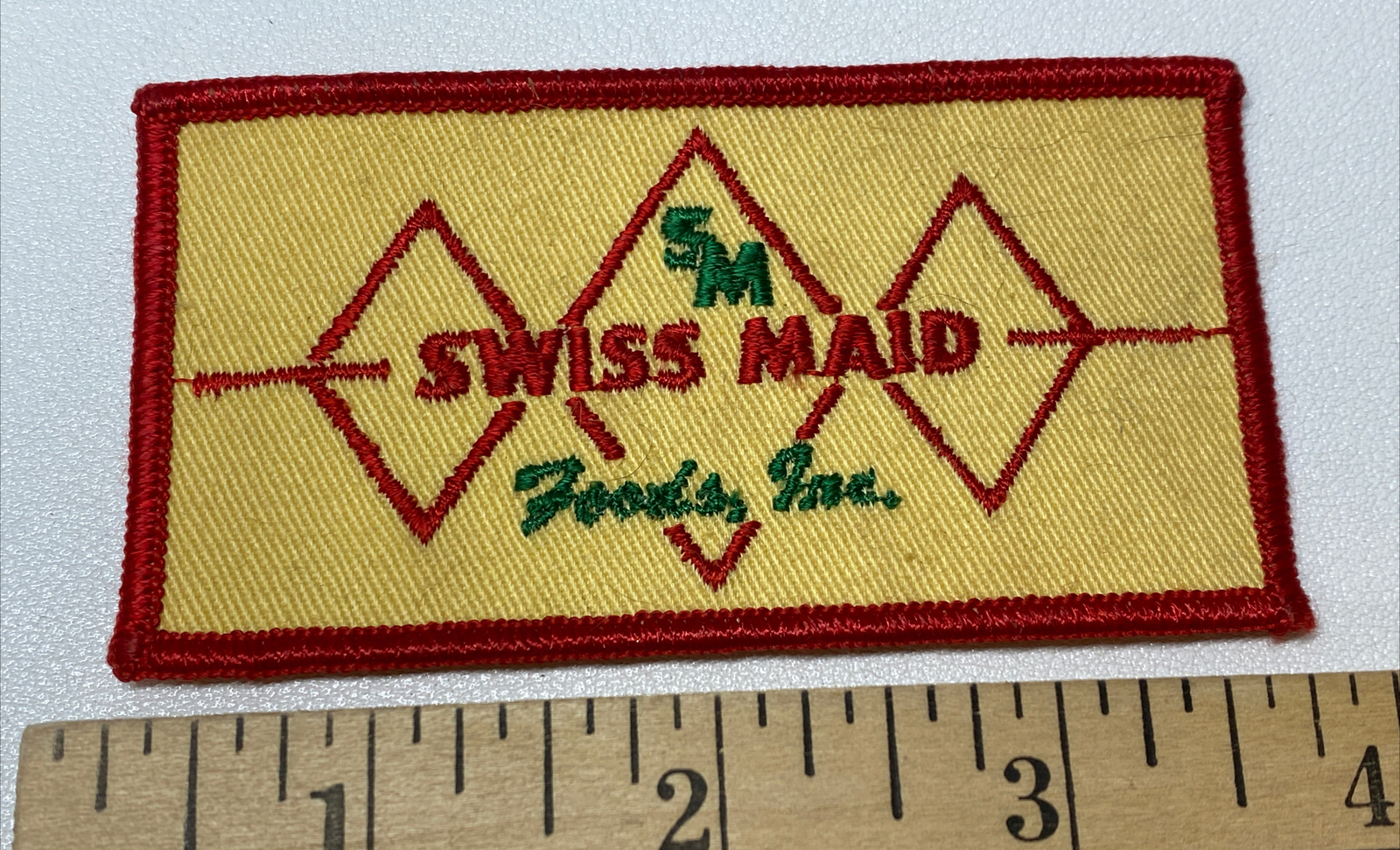 Vintage 50s Swiss Maid Foods Inc. Employee Shirt Patch