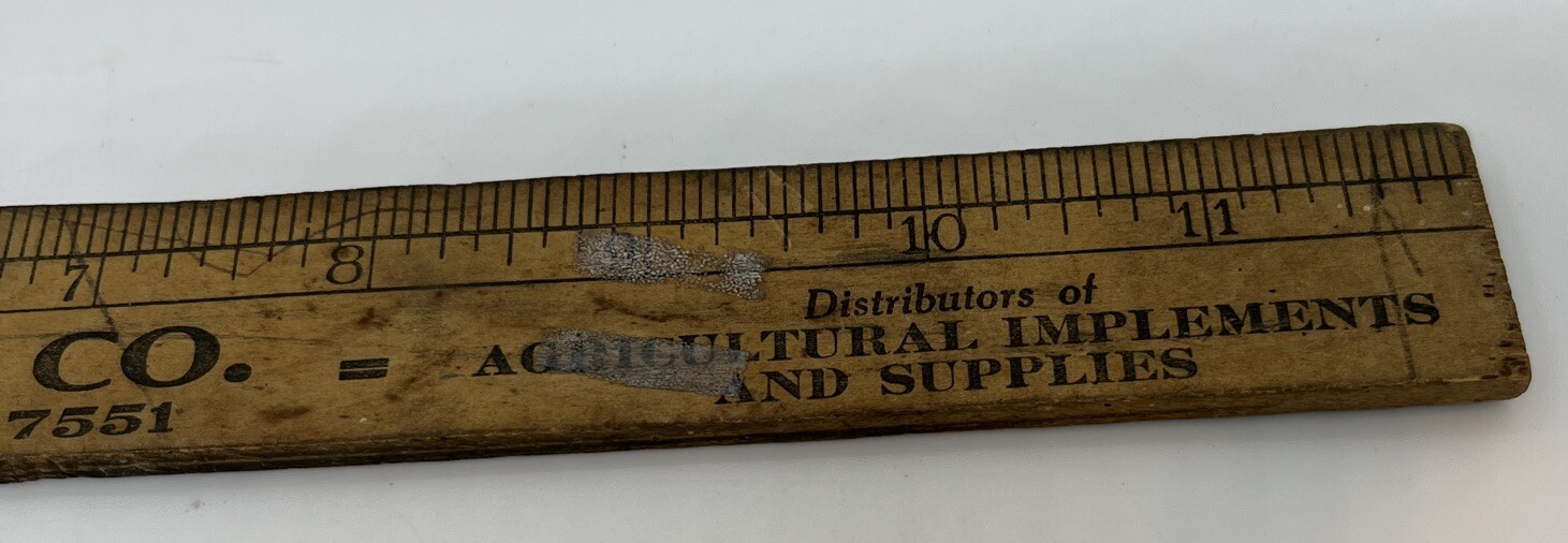 S.P. LUMMUS SUPPLY CO. PHILADELPHIA PA Ruler Seed Per Acre Guide Implements Farm