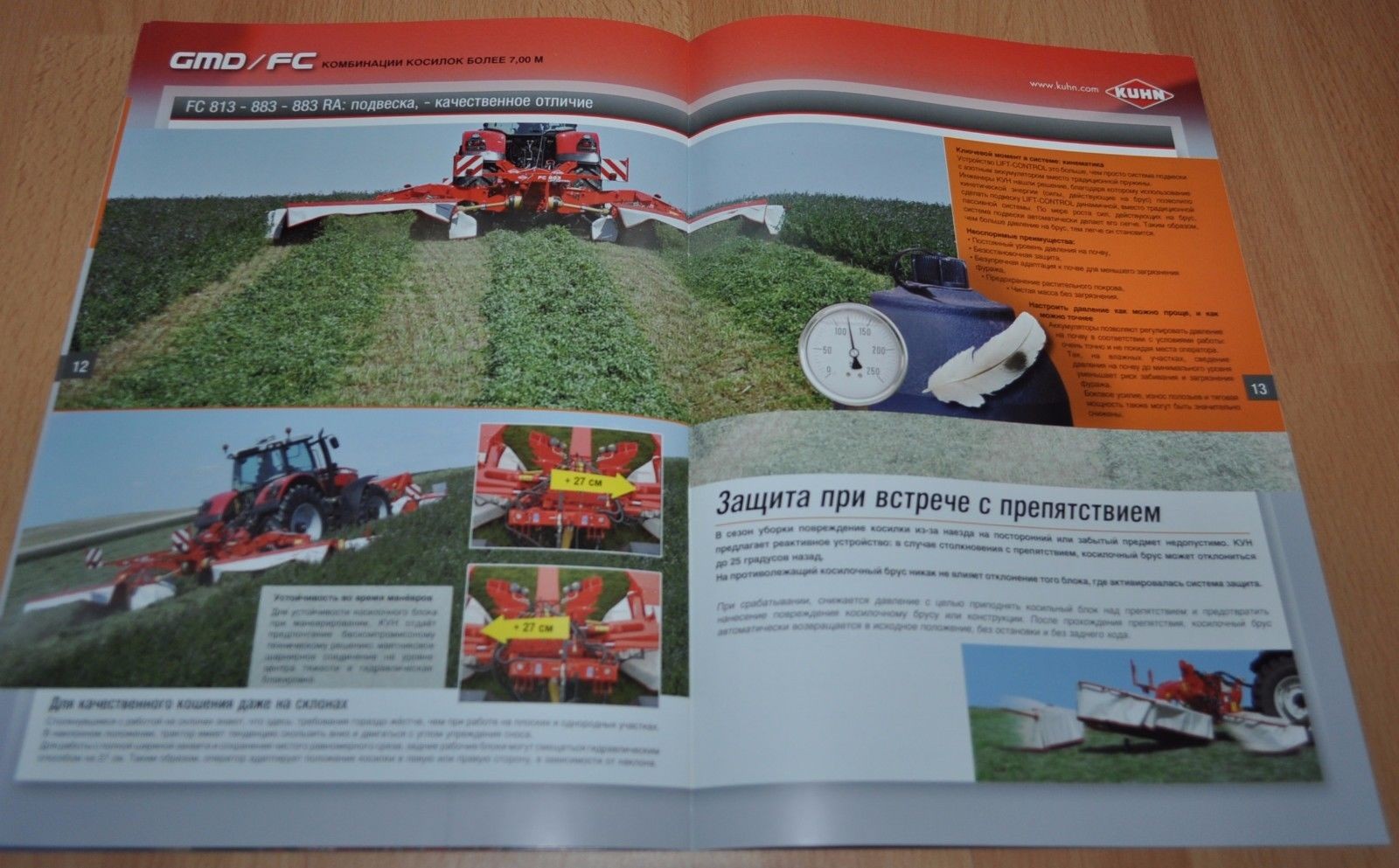 Kuhn GMD FC combination of mowers Tractor Brochure Prospekt