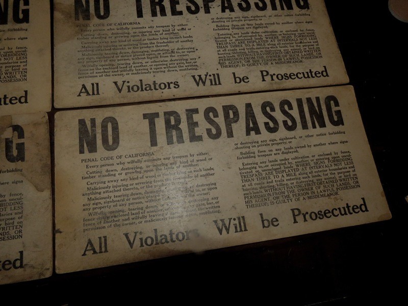 2 California Cultivator Farm Protective Serice Signs & 4 No trespassing signs
