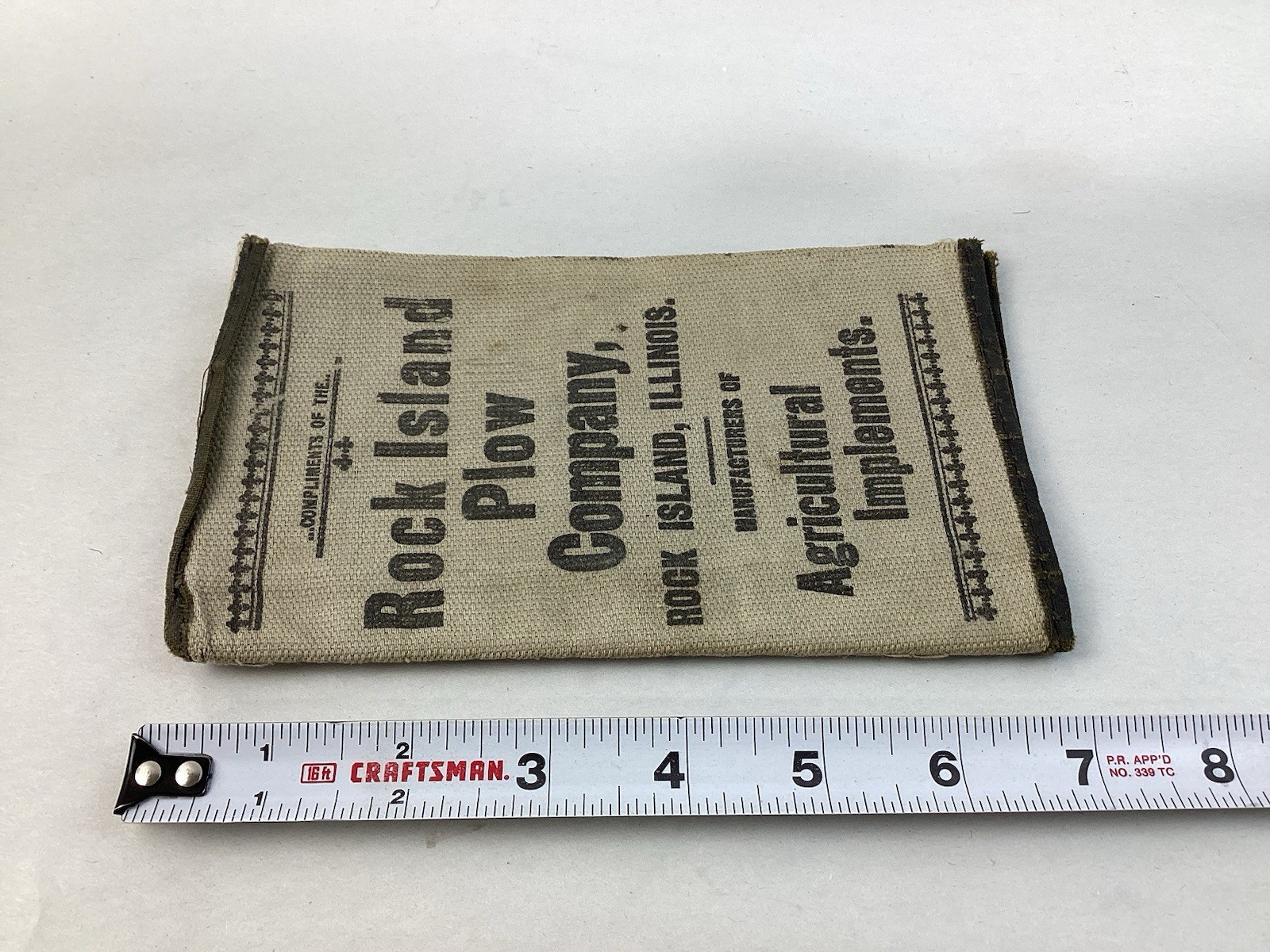Antique 1906 Cloth Bound Rock Island Plow Co. Pocket Notebook & Sales – Complete