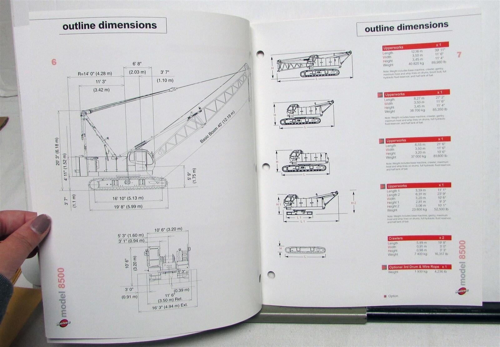 2004 Manitowoc 8500 Crane Specifications Construction Product Guide