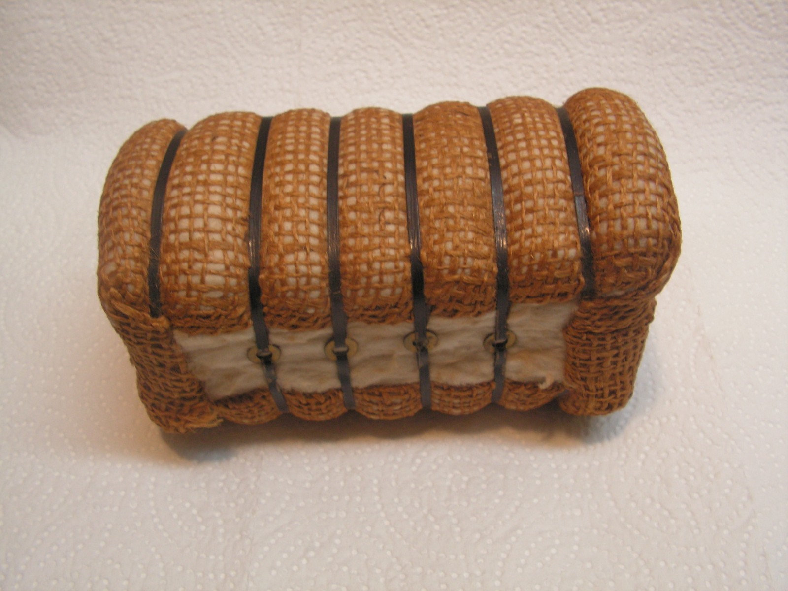 Vintage Cotton Bale Souvenir From EGYPT Per Habitat Center – Small Miniature