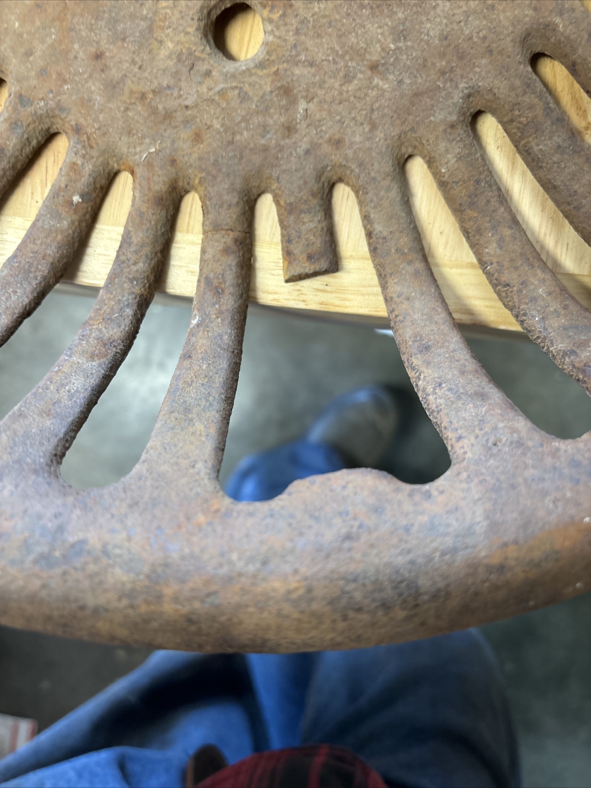 Antique Cast Iron Pan Seat Farm Equipment
