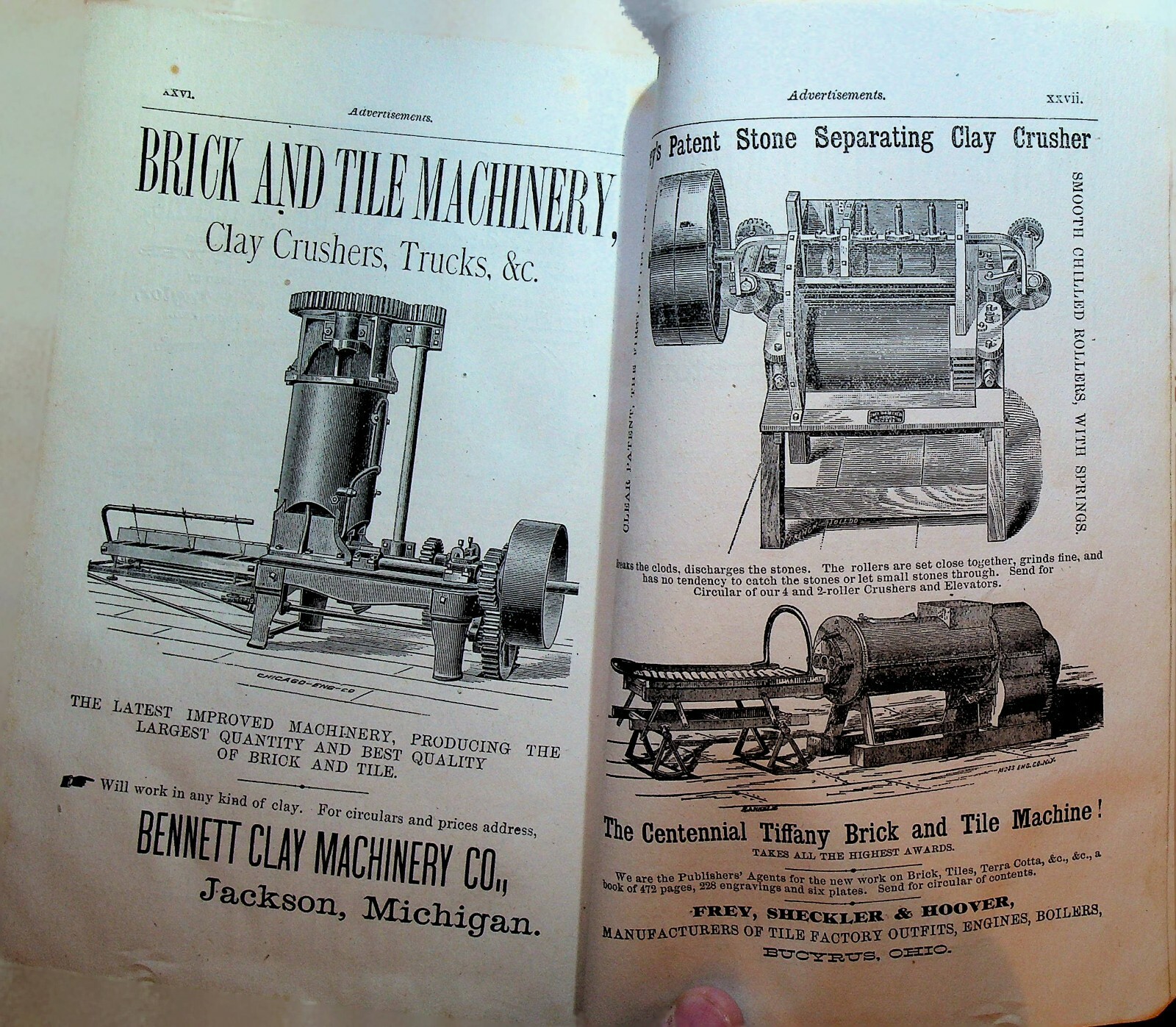 Drainage & Farm Journal Magazine October 1884 Machinery Ads Telephone