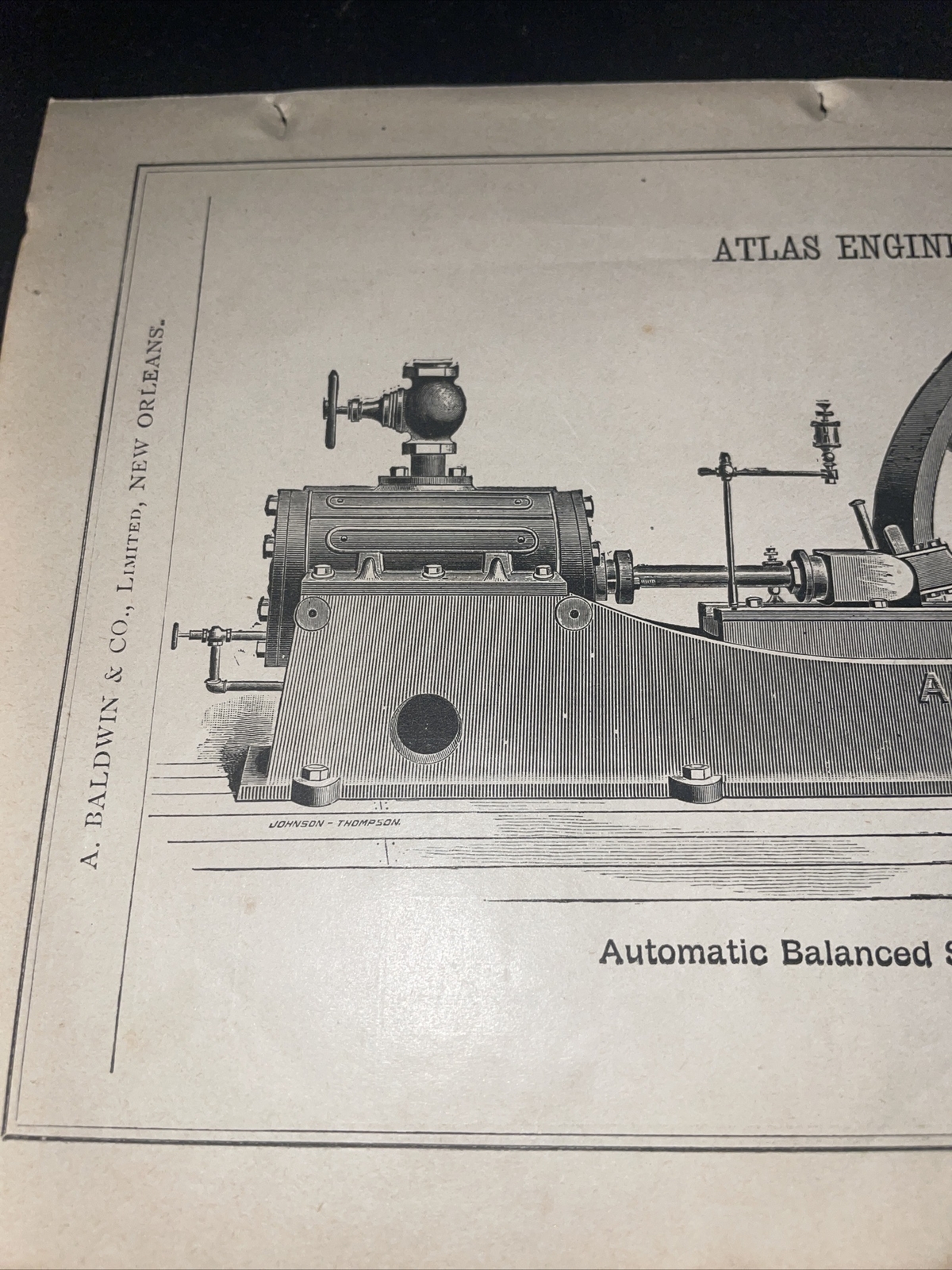 1891 Baldwin – Atlas Engine Works – Farm Advertising – Indianapolis New Orleans