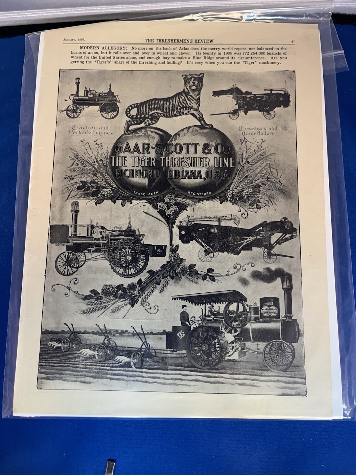 A LOT OF 18 VINTAGE ORIGINAL FARM MACHINE ADS-A MUST LOOK!-1897 TO 1940