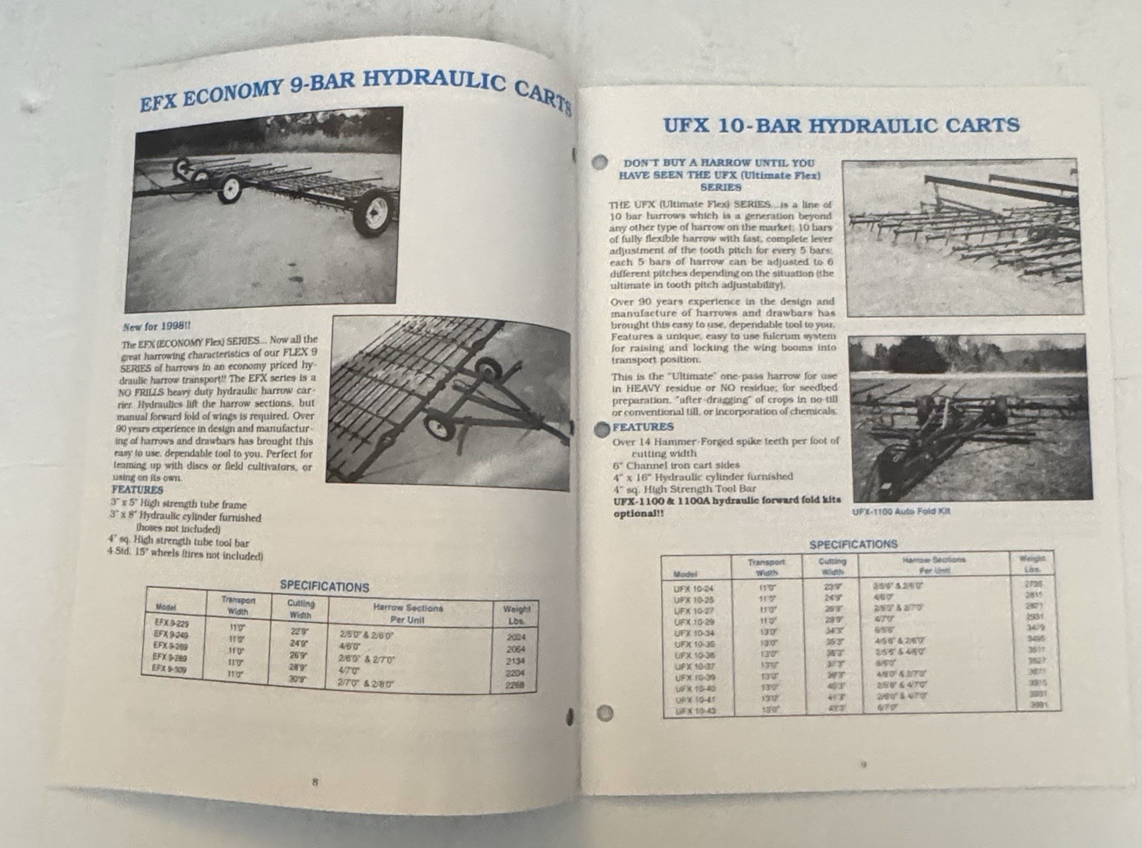 Vintage 1999 Pepin Farm Implements Catalog Farming Agriculture Hydraulic Carts
