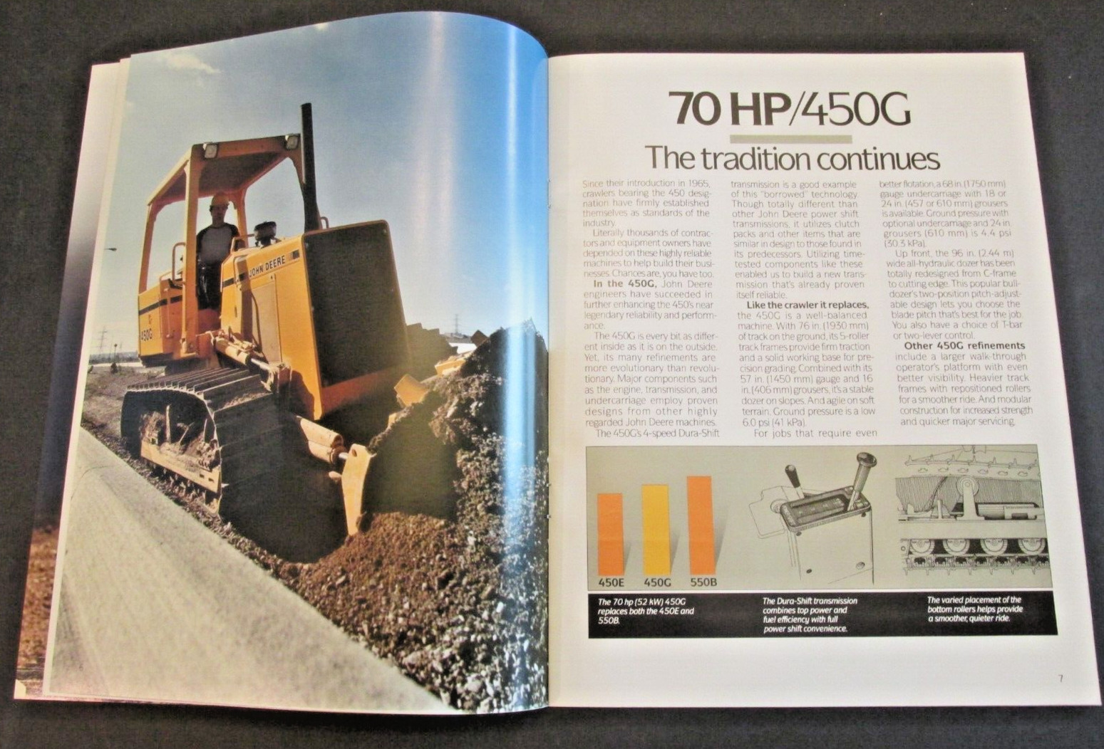 JOHN DEERE CRAWLER DOZERS UNDER 100 HP Dealer AD CATALOG BOOKLET