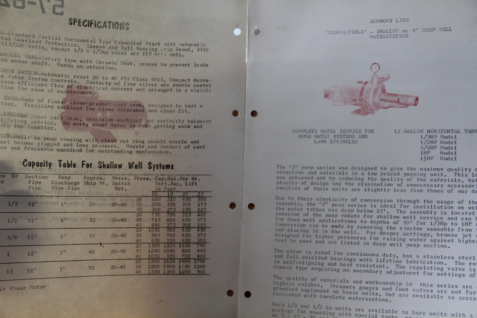 Brochure Georgia Pacific Pump Company Well
