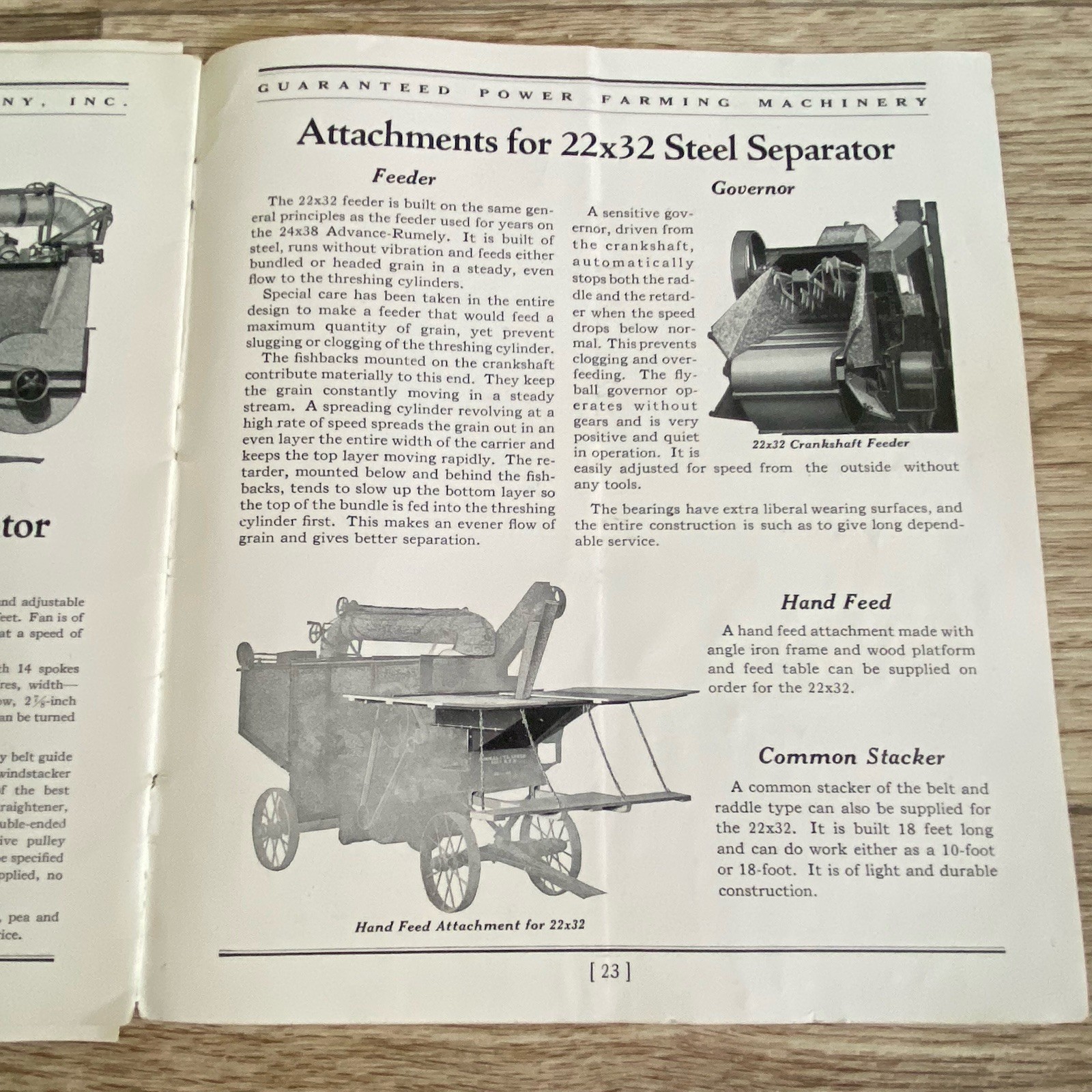 Advance Rumely Grain & Rice Steel Threshers Sales Brochure Machinery Tractor