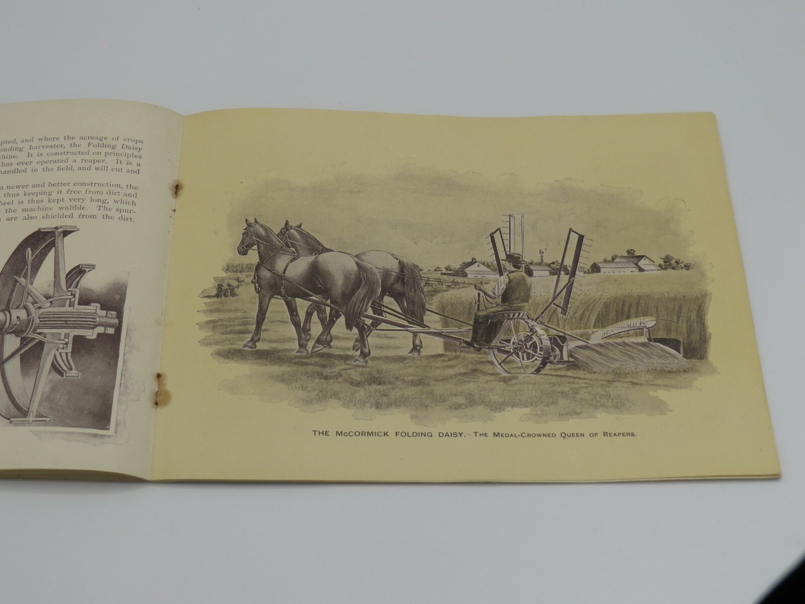 Vintage 1890&rsquo;s McCormick&rsquo;s Right Hand IH Deering Catalog Brochure RARE Binder