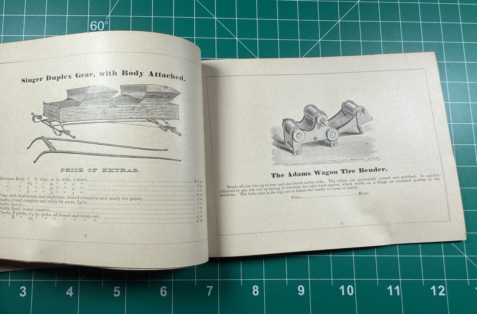 Vintage Antique Fitch Wagon & Gears Tractor Flyer Brochure Rome, Ny Duplex