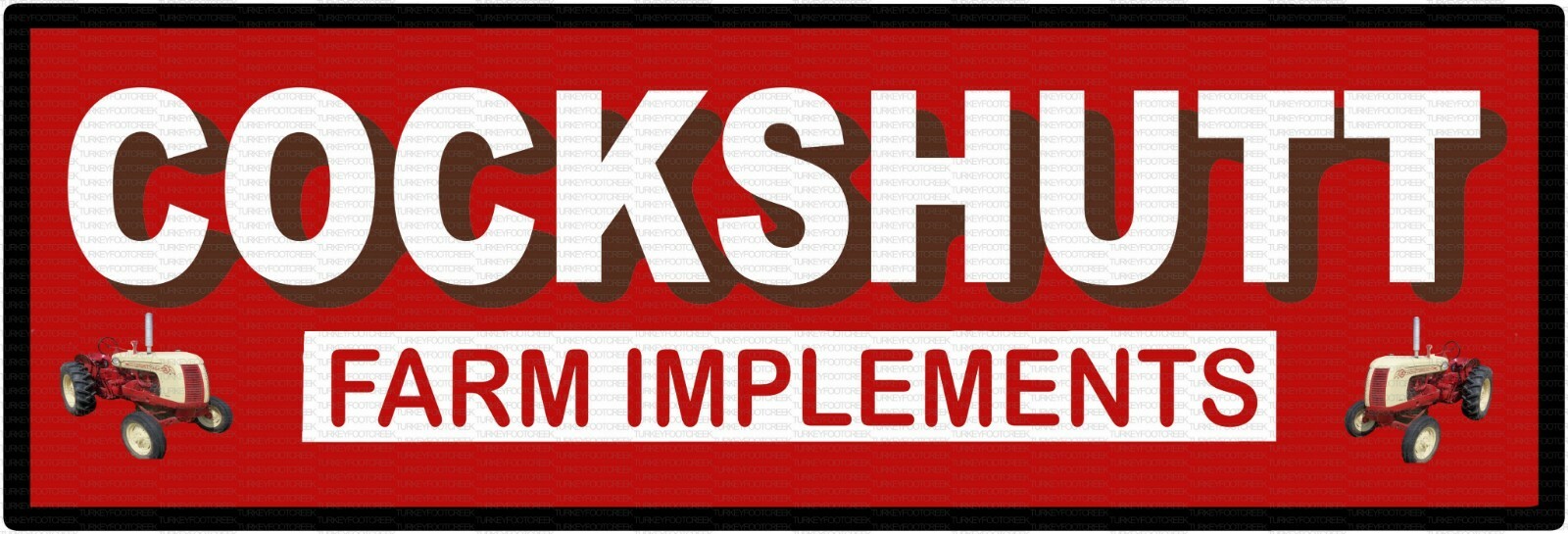Cockshutt Farm Implements 6&Prime; x 18&Prime; Metal Sign