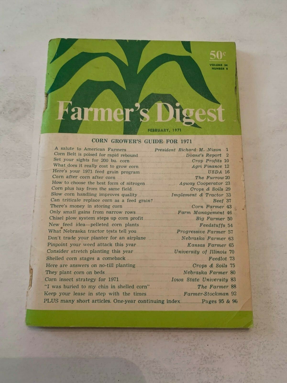 February 1971 Farmers Digest Magazine Volume 34 Number 8