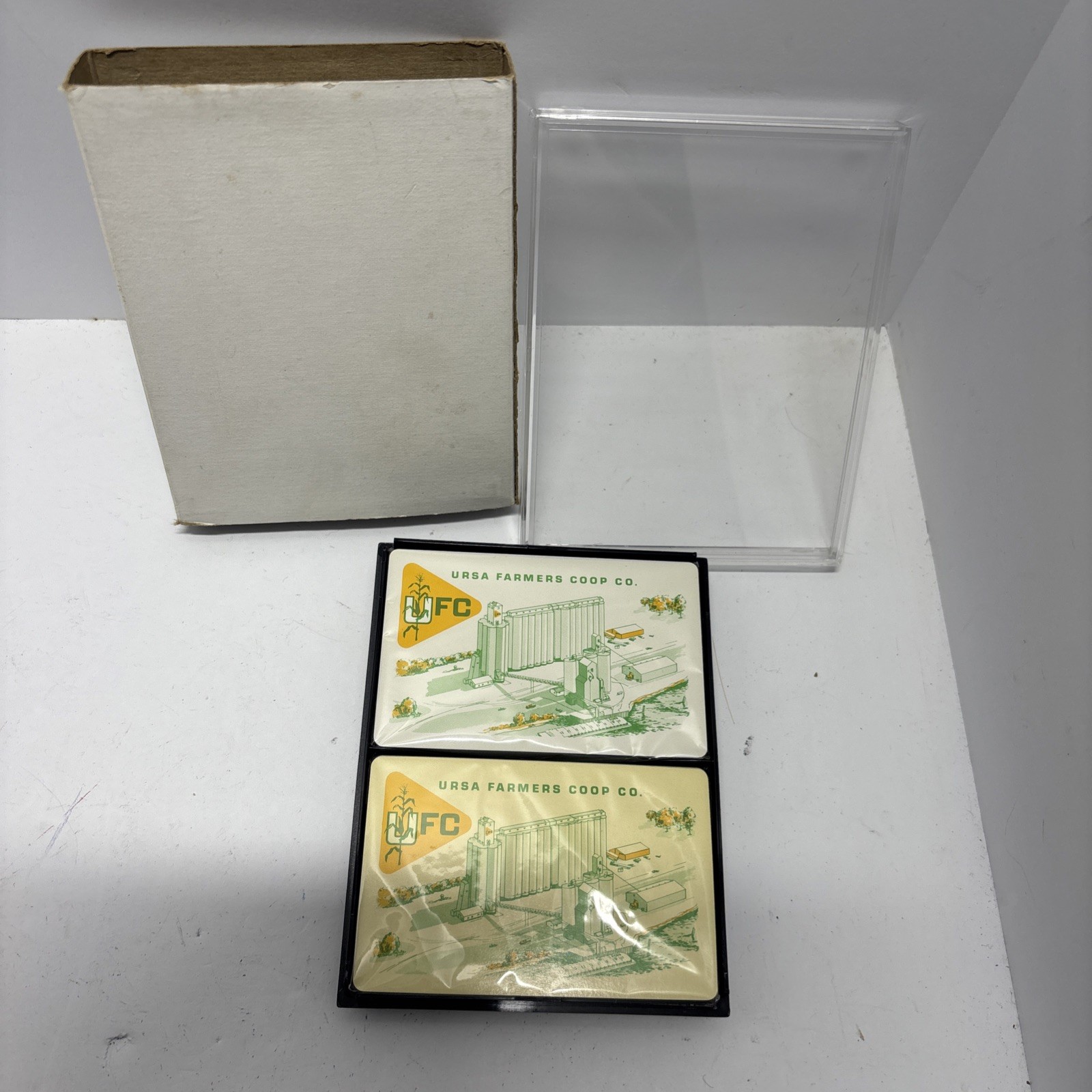 Vintage Sealed Redslip Playing Cards Ursa Farmers Coop Company Free Shipping