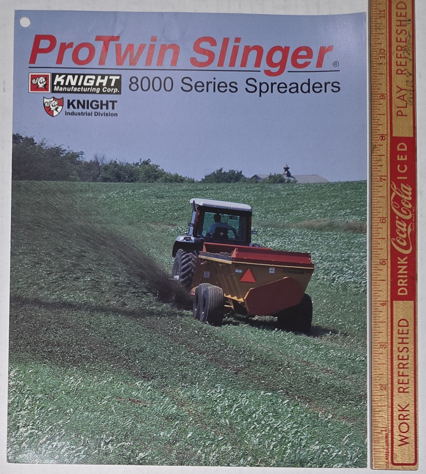Knight ProTwin Slinger 8000 Series Spreaders Vintage Farm Advertising Brochure