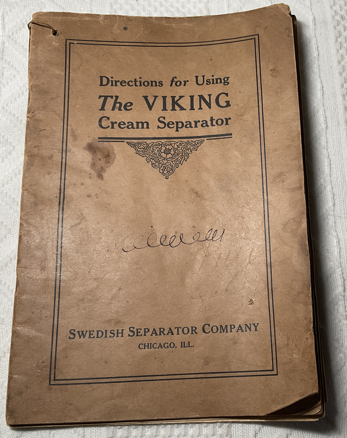 1919 VIKING Cream Separator Booklet swedish separator co 1927 price list