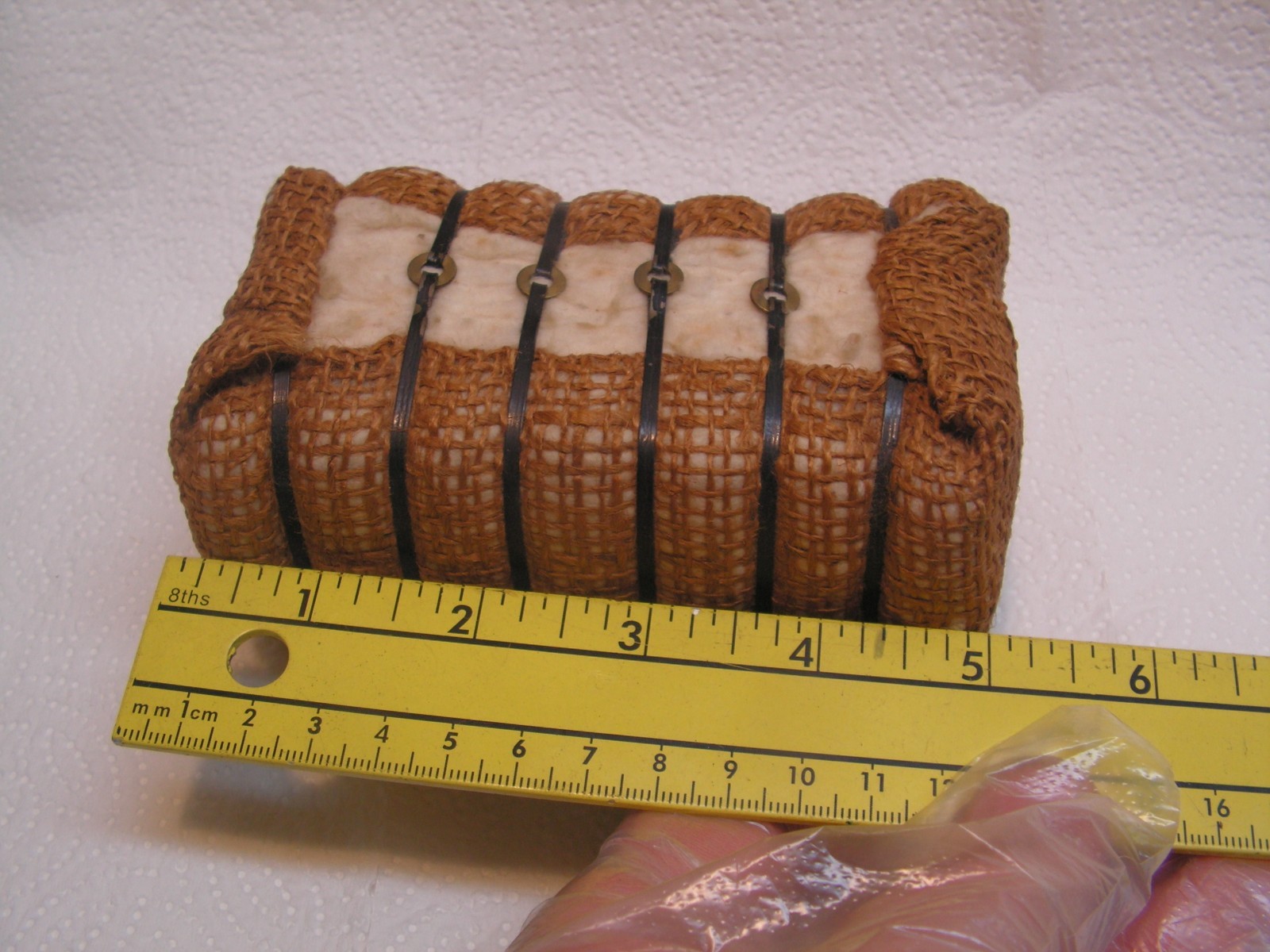 Vintage Cotton Bale Souvenir From EGYPT Per Habitat Center – Small Miniature