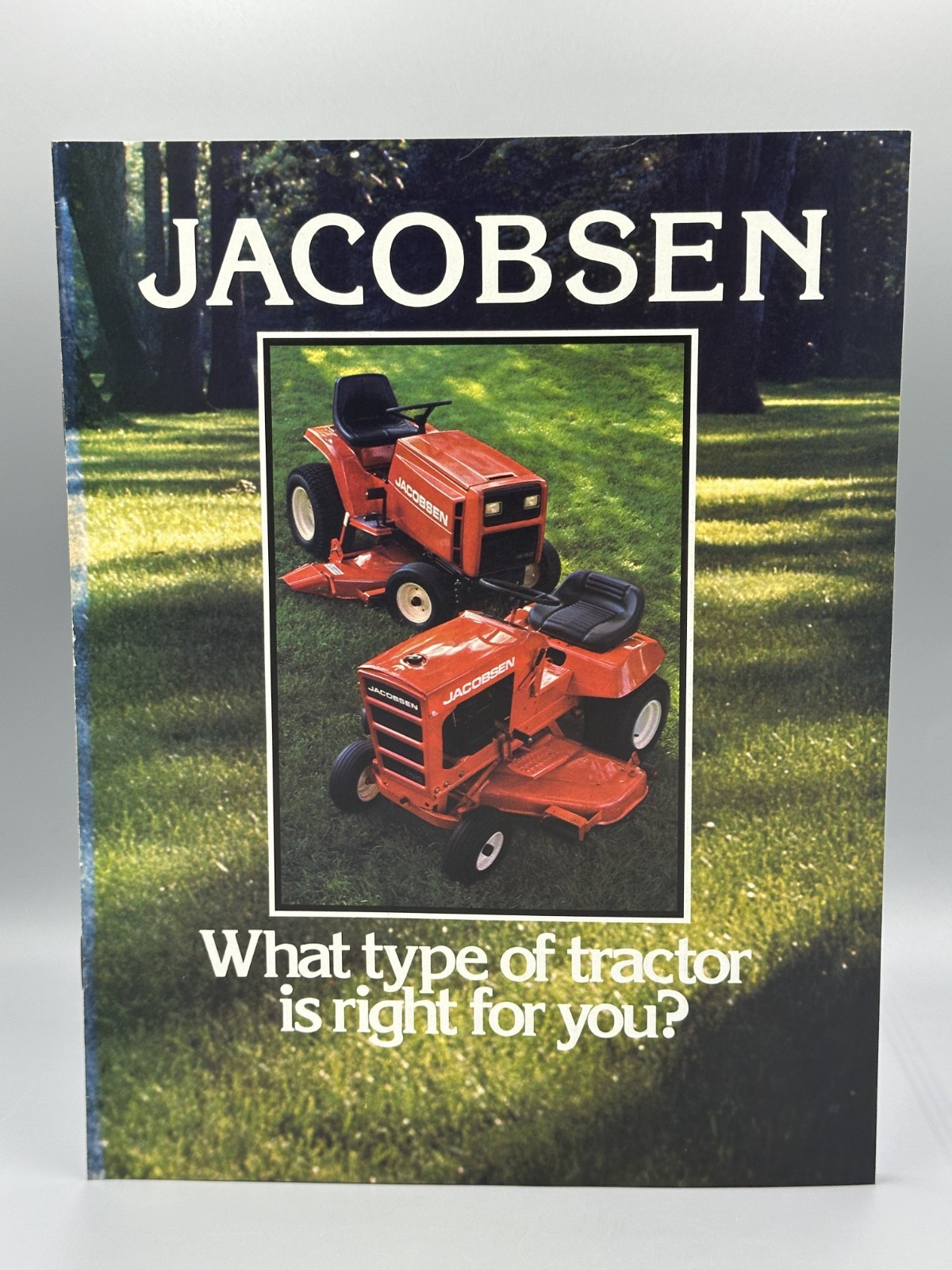 1977 JACOBSEN GARDEN TRACTORS Riding Mower Advertising Catalog Vintage