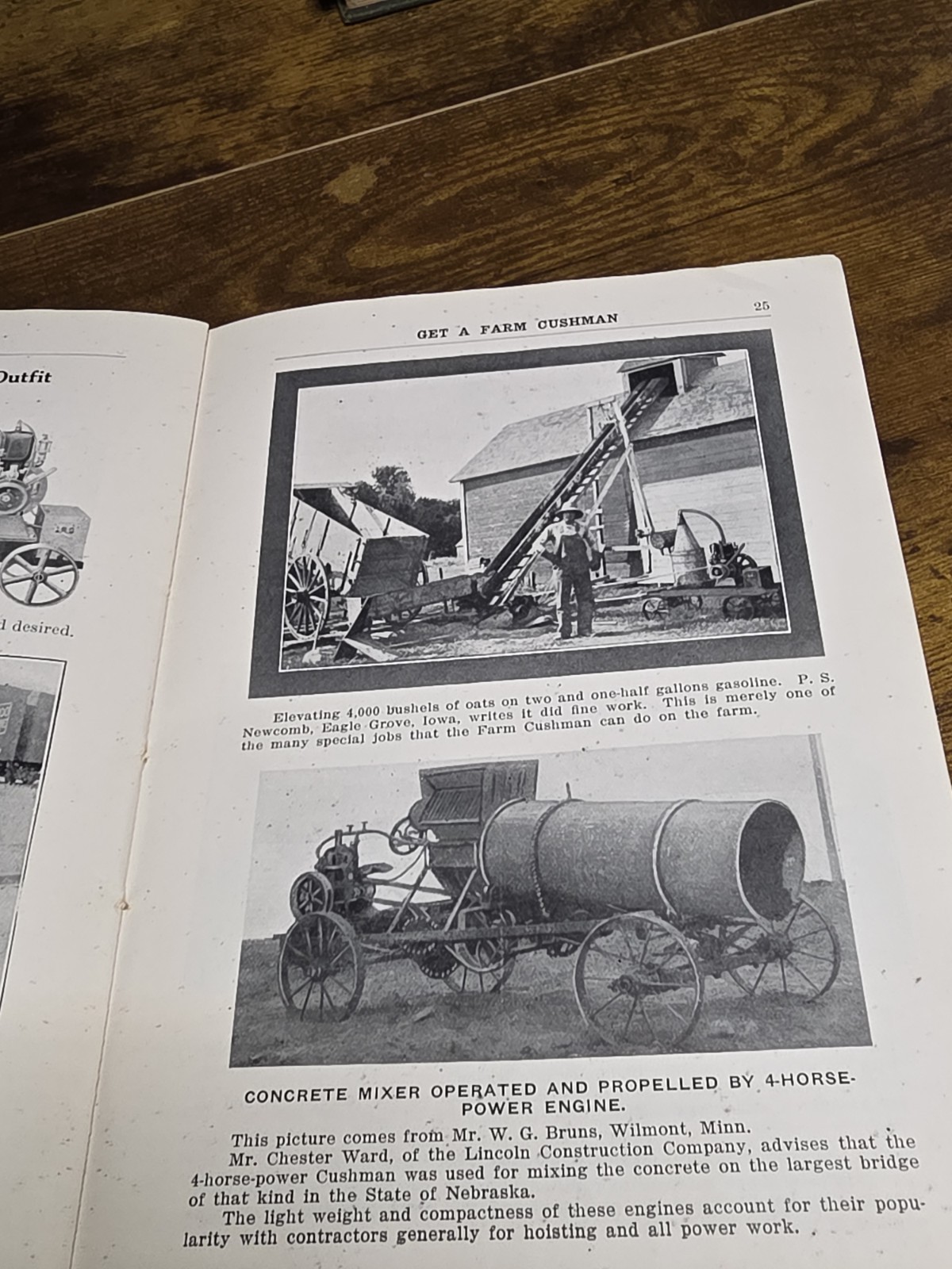 Original 1915 Cushman Motor Works Catalog Brochure Hit Miss Engine Lincoln