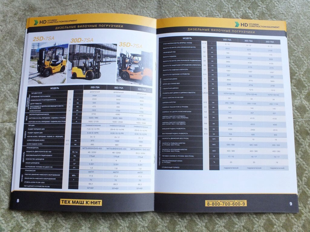 HYUNDAI Forklift Loader Truck Brochure Catalog 2024