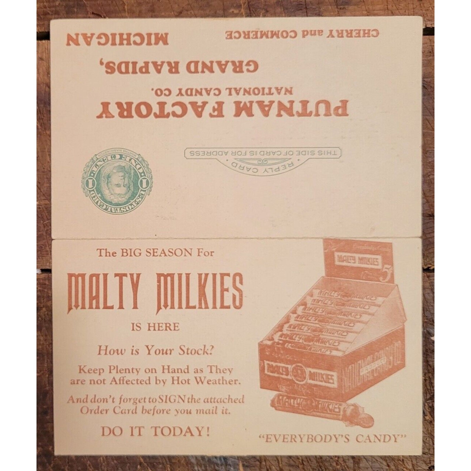 Malty Milkies – National Candy, Putnum Factory -Advertising Mailer