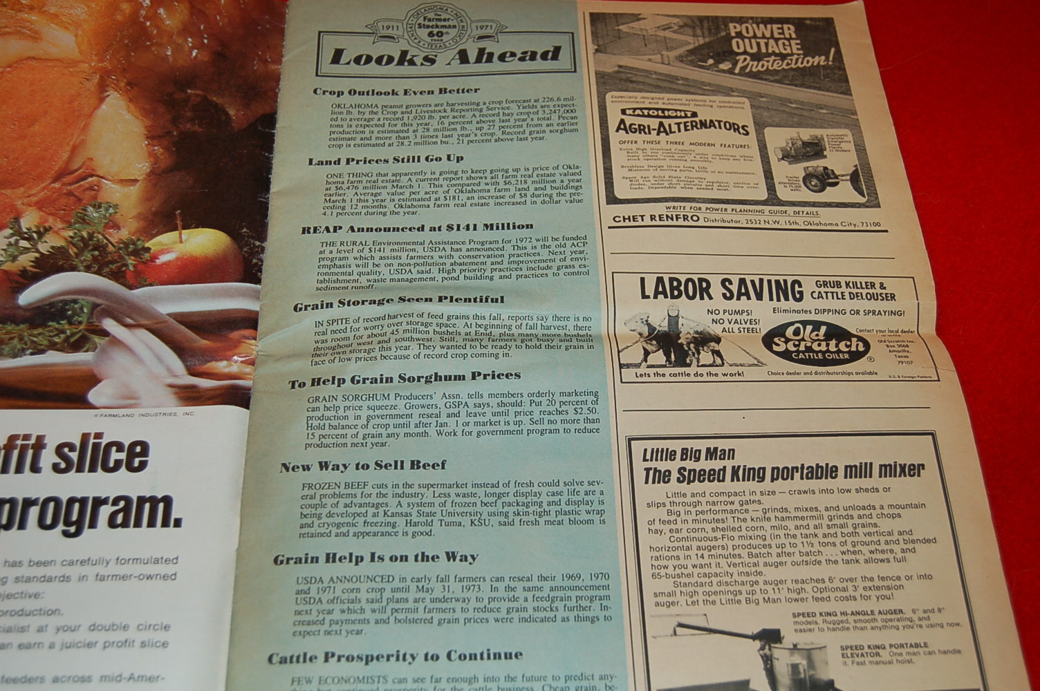 Vintage Oklahoma Farmer Stockman November 1971 Issue What&rsquo;s Ahead for Cotton