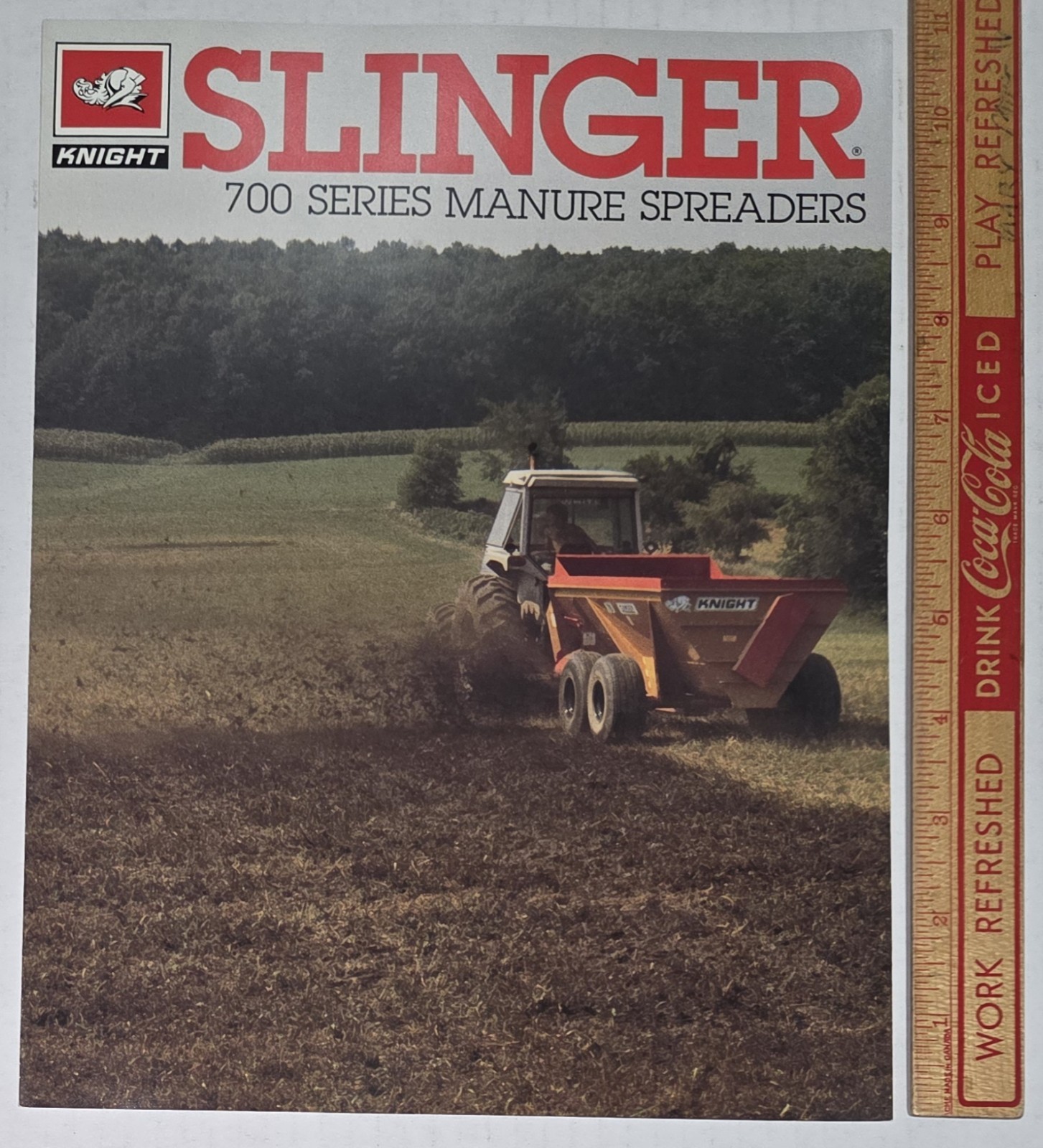 Knight Slinger 700 Series Manure Spreaders Vintage Farm Advertising Brochure