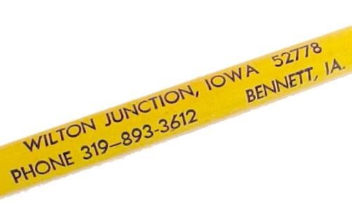 Clarence W Lenker & Son – Bill Lead Pencil Vintage Iowa IA Advertising Souvenir