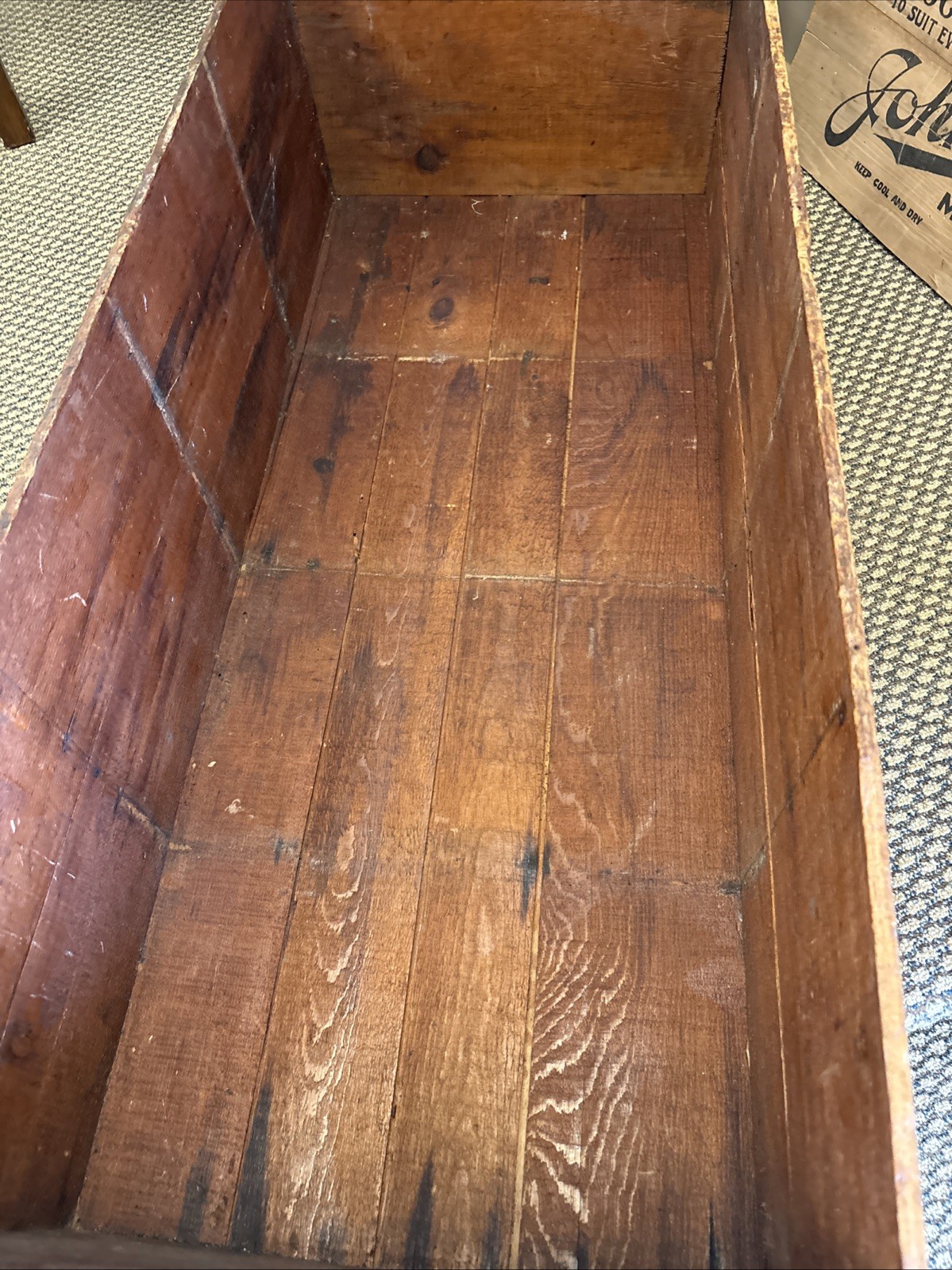 XL Antique Wooden Crate Beals & Torrey Shoe Co. Milwaukee Wisconsin Boot Box