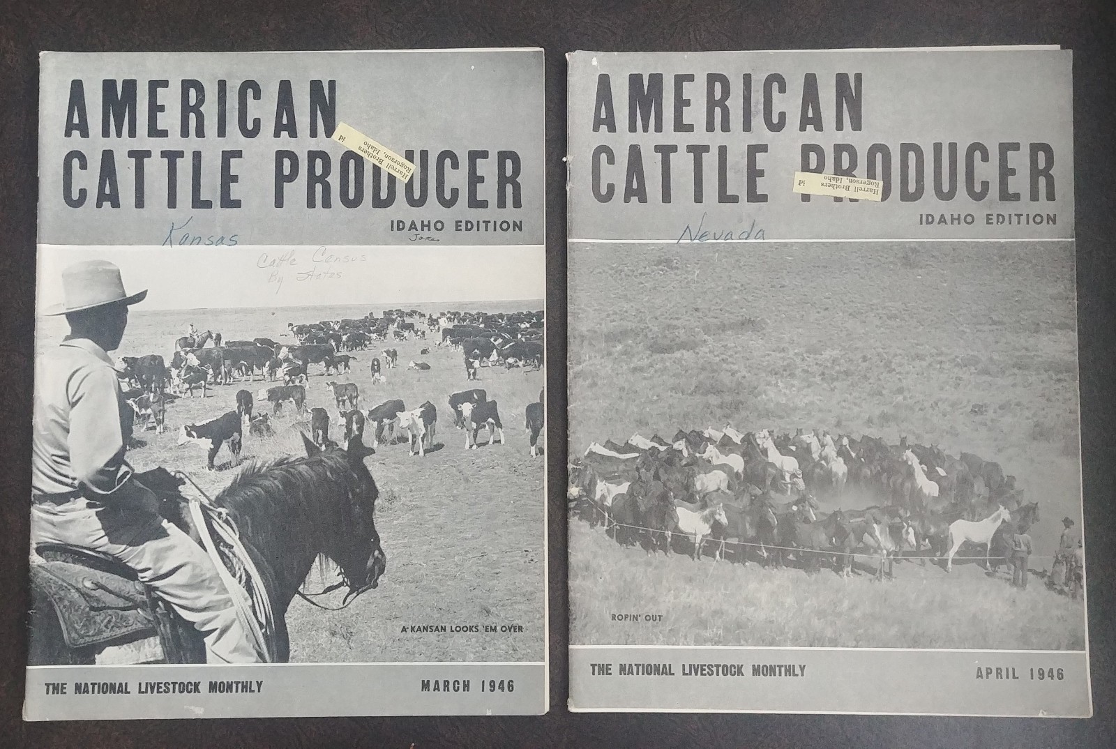 1946 American Cattle Producer [Lot of 10] Idaho Ed. – Livestock Monthly Vintage