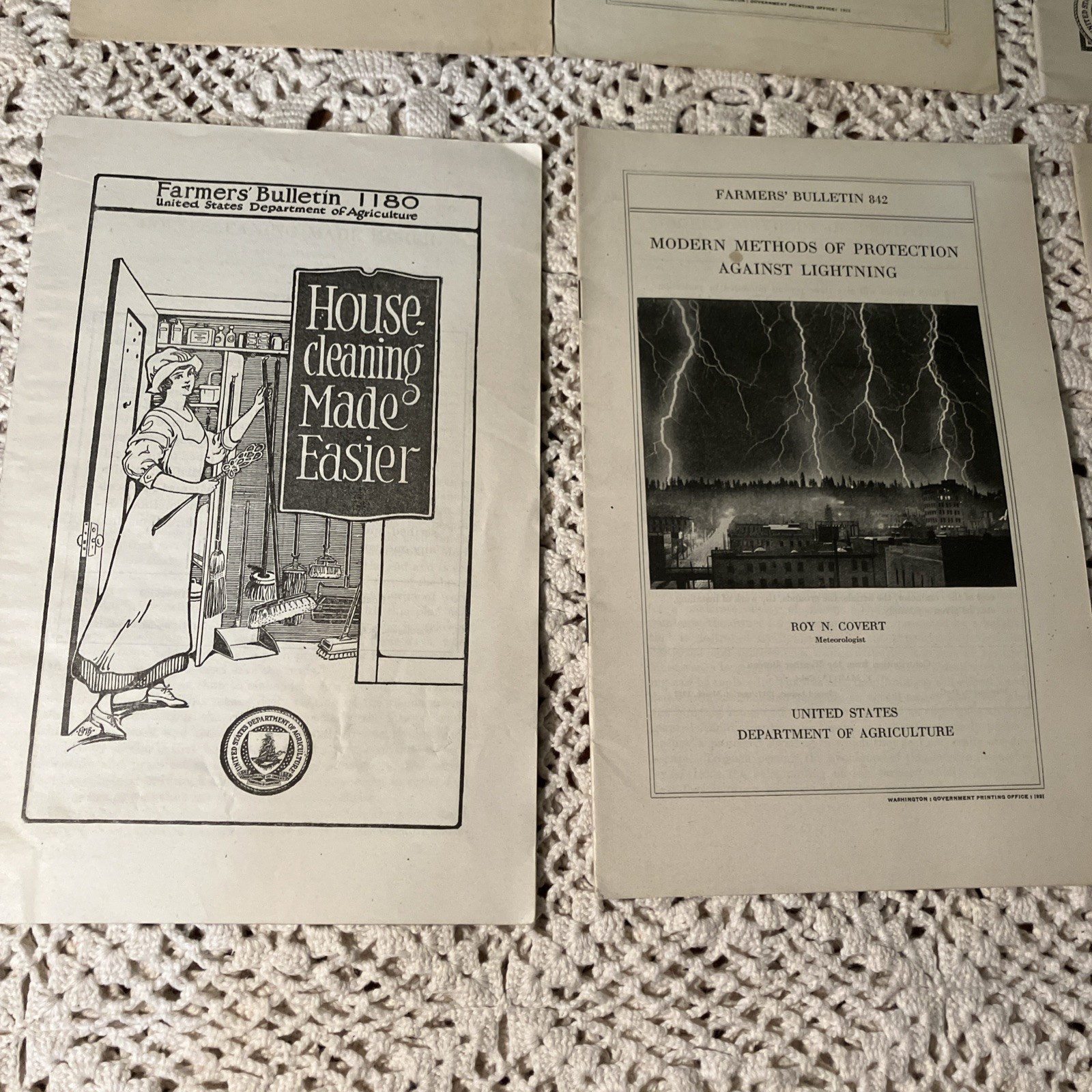 Department of Agriculture Antique 1919 & 20&rsquo;s Bulletin&rsquo;s Pamphlet&rsquo;s Lot 6-D