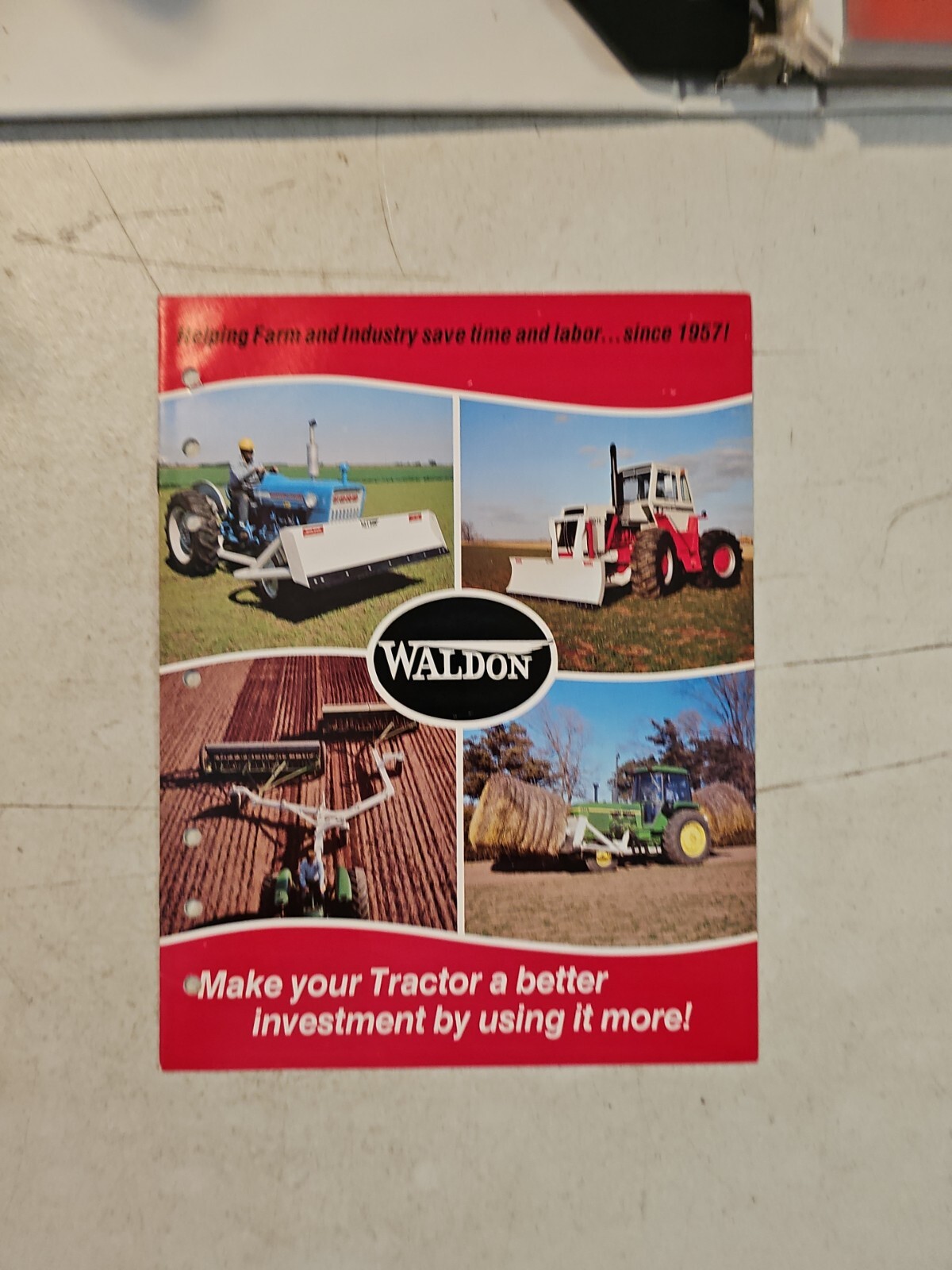 Vintage 1976 Waldon Inc. Farm Equipment Sales Brochure
