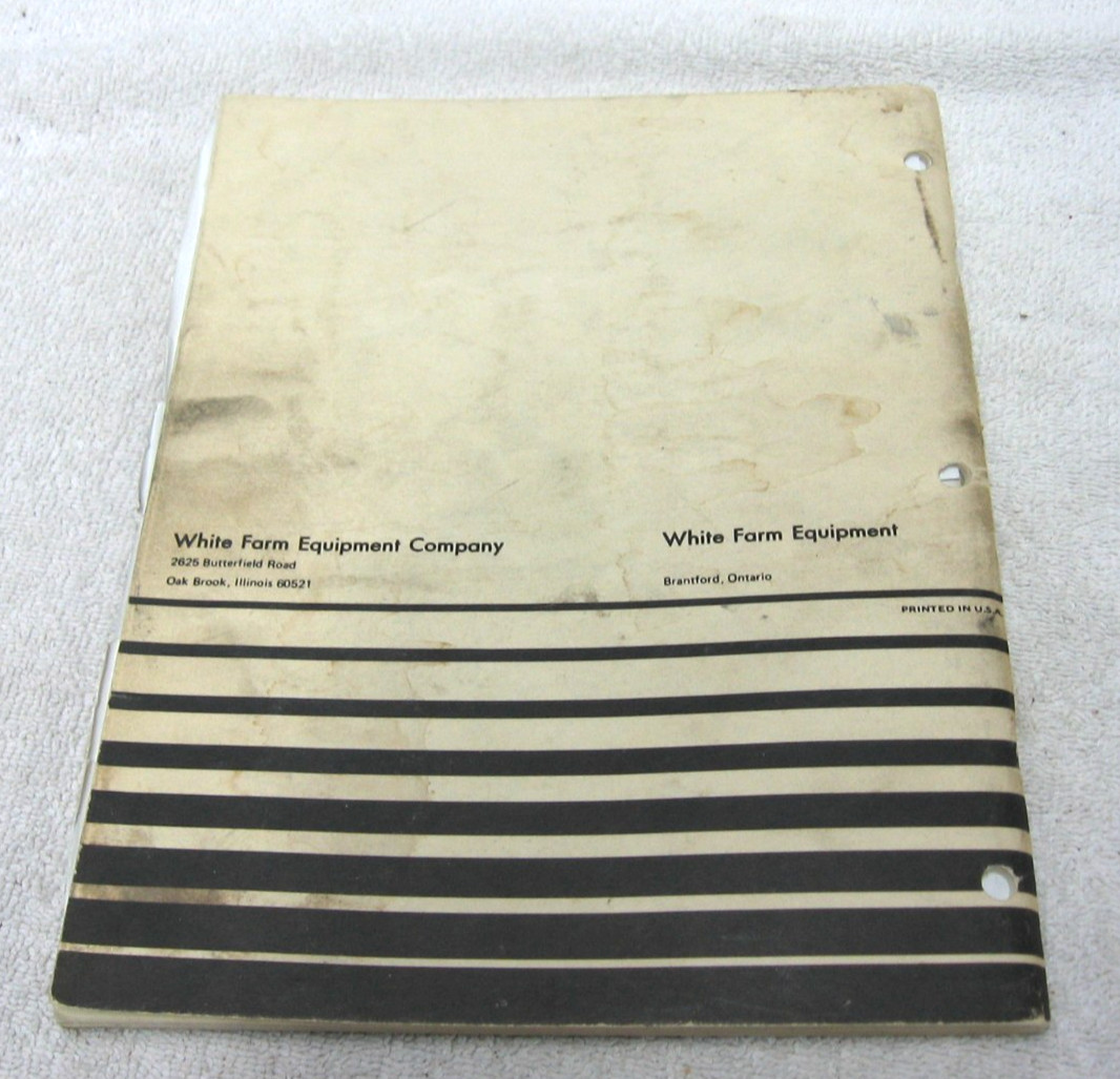 1982 WHITE FARM EQUIPMENT 2-110 FIELD BOSS TRACTOR OPERATORS MANUAL
