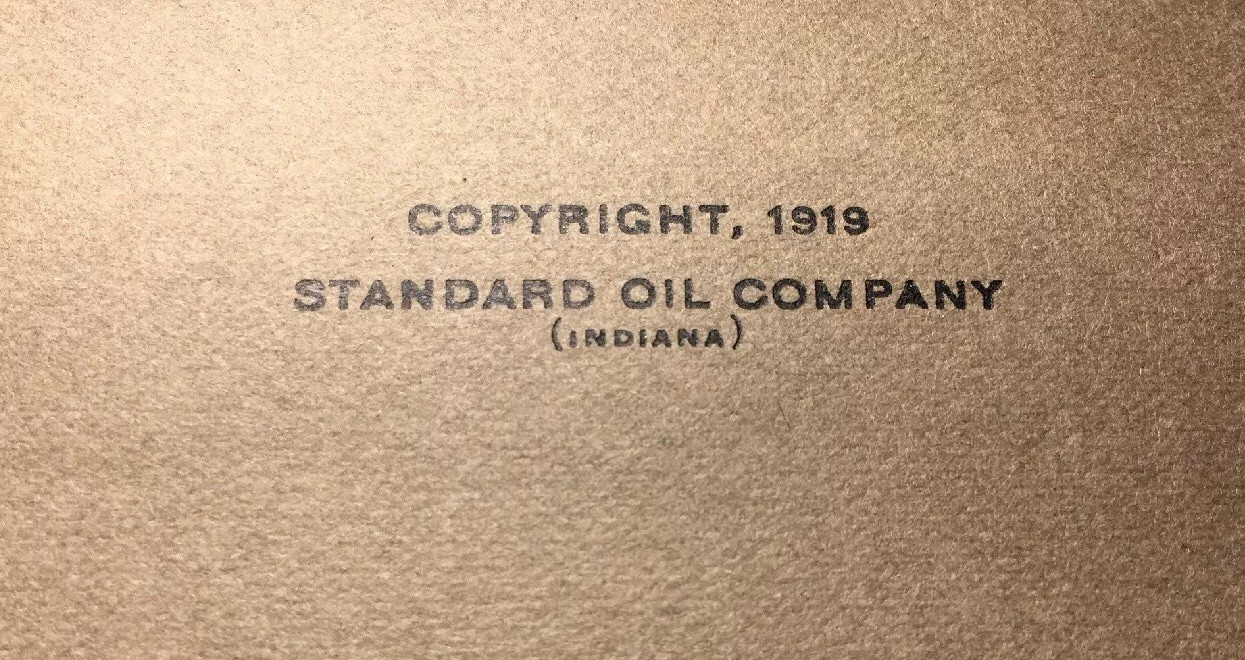 Antique 1919 Standard Oil Tractor Lubrication Manual