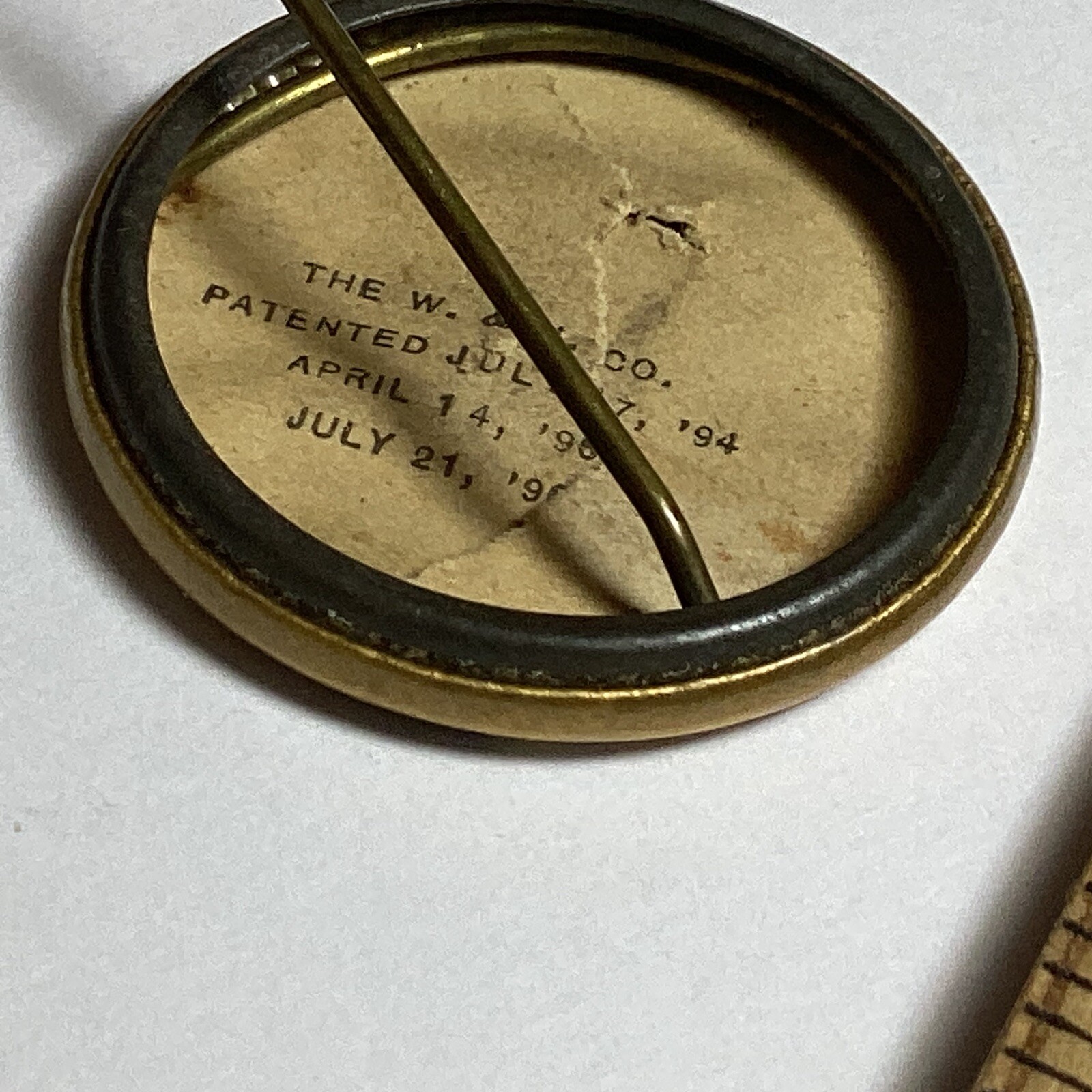 Rare 1896 Sharples Tubular Cream Separator Adv Pinback Button The W & H Co PA