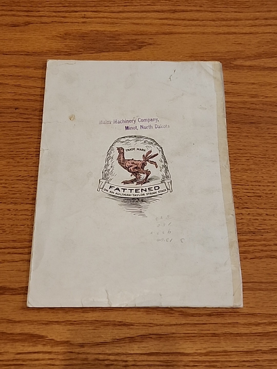 Aultman Taylor Machinery Company Gasoline Kerosene Tractors Catalog