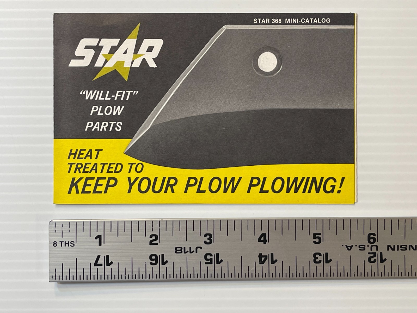 Star Plow Parts Catalog – Original Print Brochure *1950s* – Carpentersville, ILL
