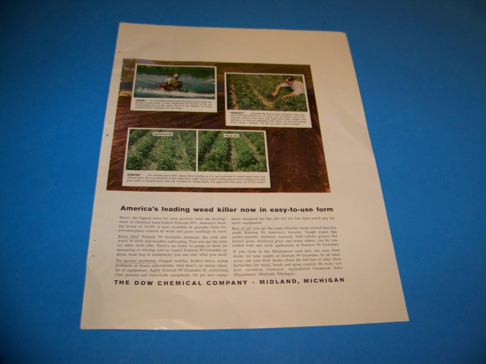 Butler Stor-N-Dry Centers / Dow Agricultural Print Ad from Magazine Vintage 1960