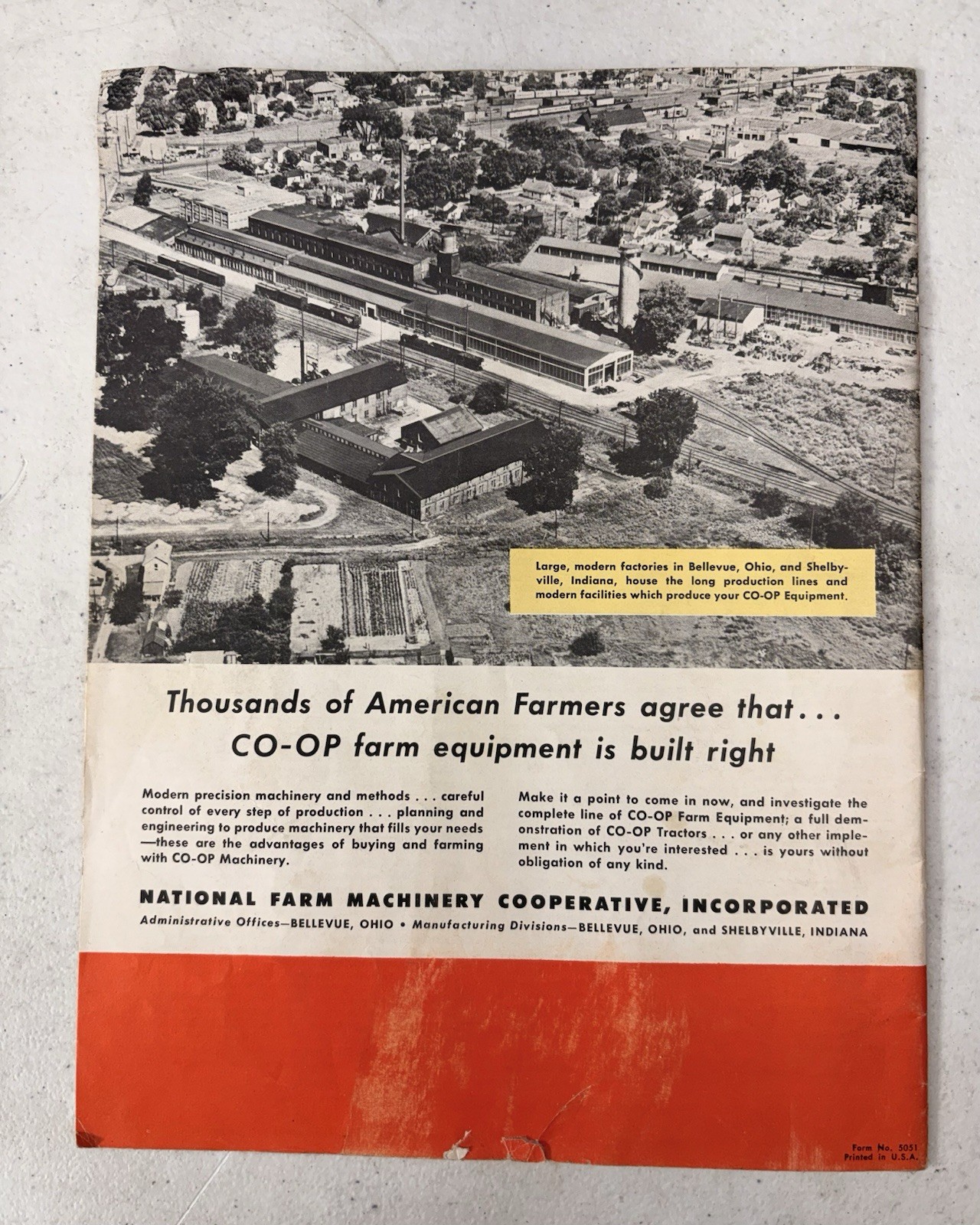Original 1950&rsquo;s Coop Tractors Advertising Sales Catalog